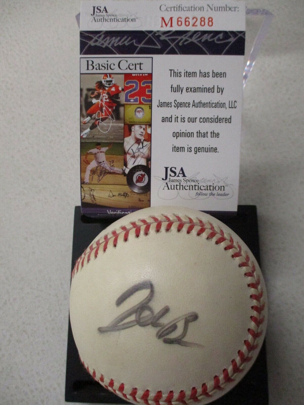 Jeb Bush Autographed Signed Official Major League Allan Selig Baseball JSA COA