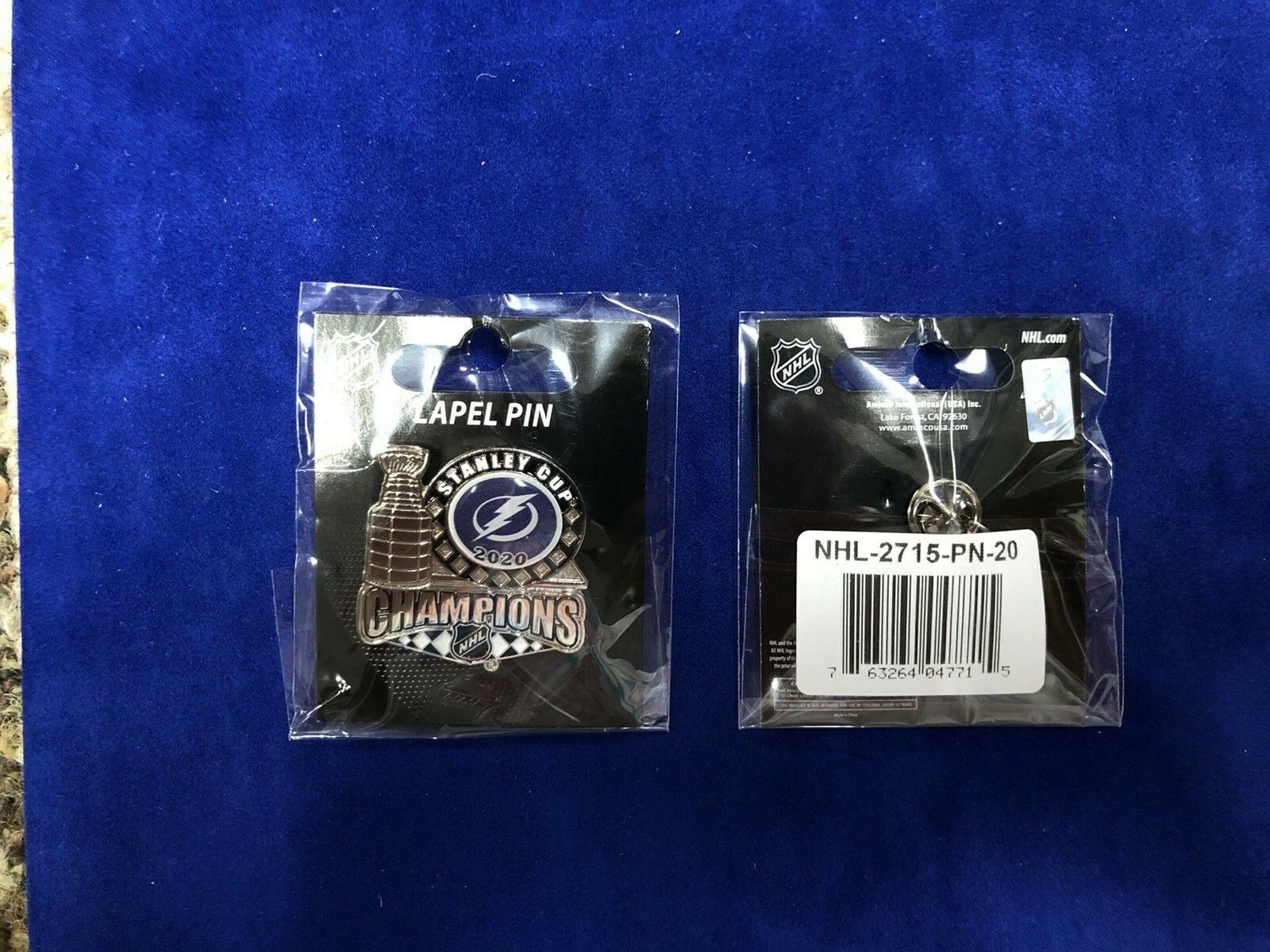 Tampa Bay Lightning 2020 Stanley Cup Champions Pin New in package