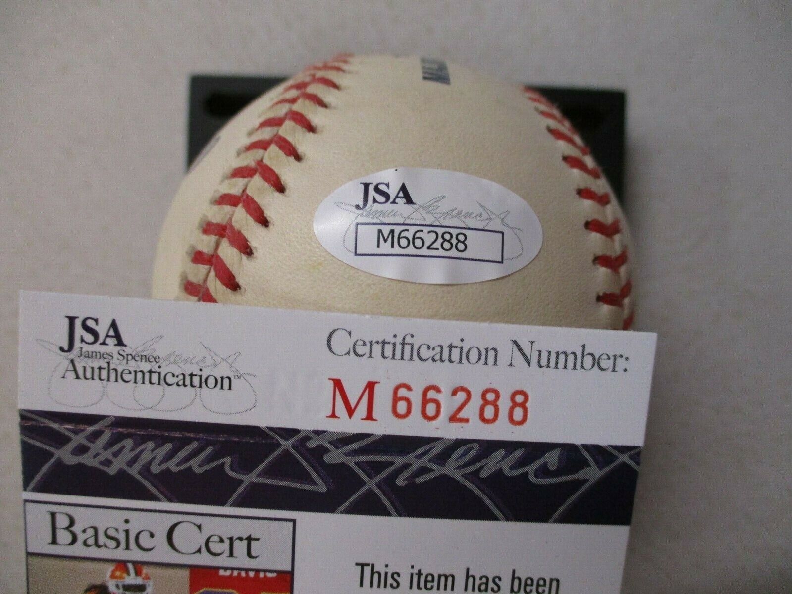 Jeb Bush Autographed Signed Official Major League Allan Selig Baseball JSA COA