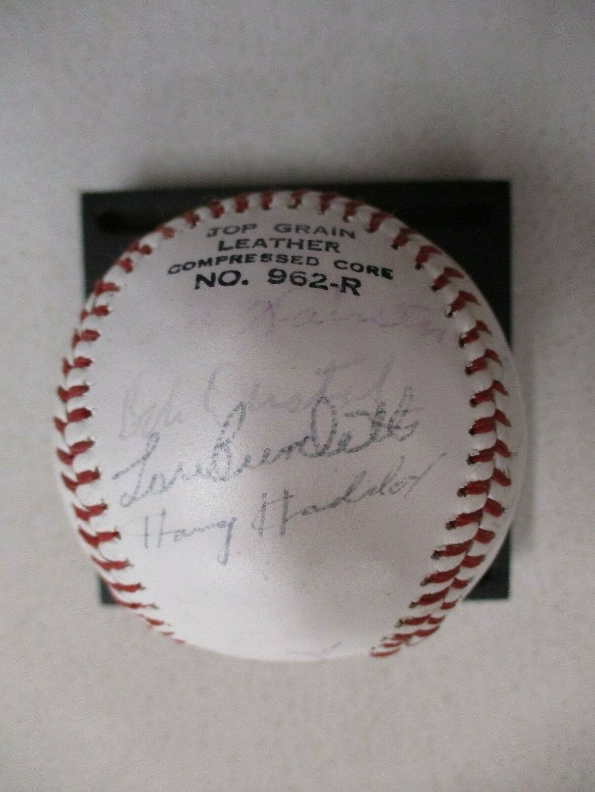 Rousch, VanderMeer, Wilhelm, Haddix, Burdette & Others 19 Stamped Auto Baseball