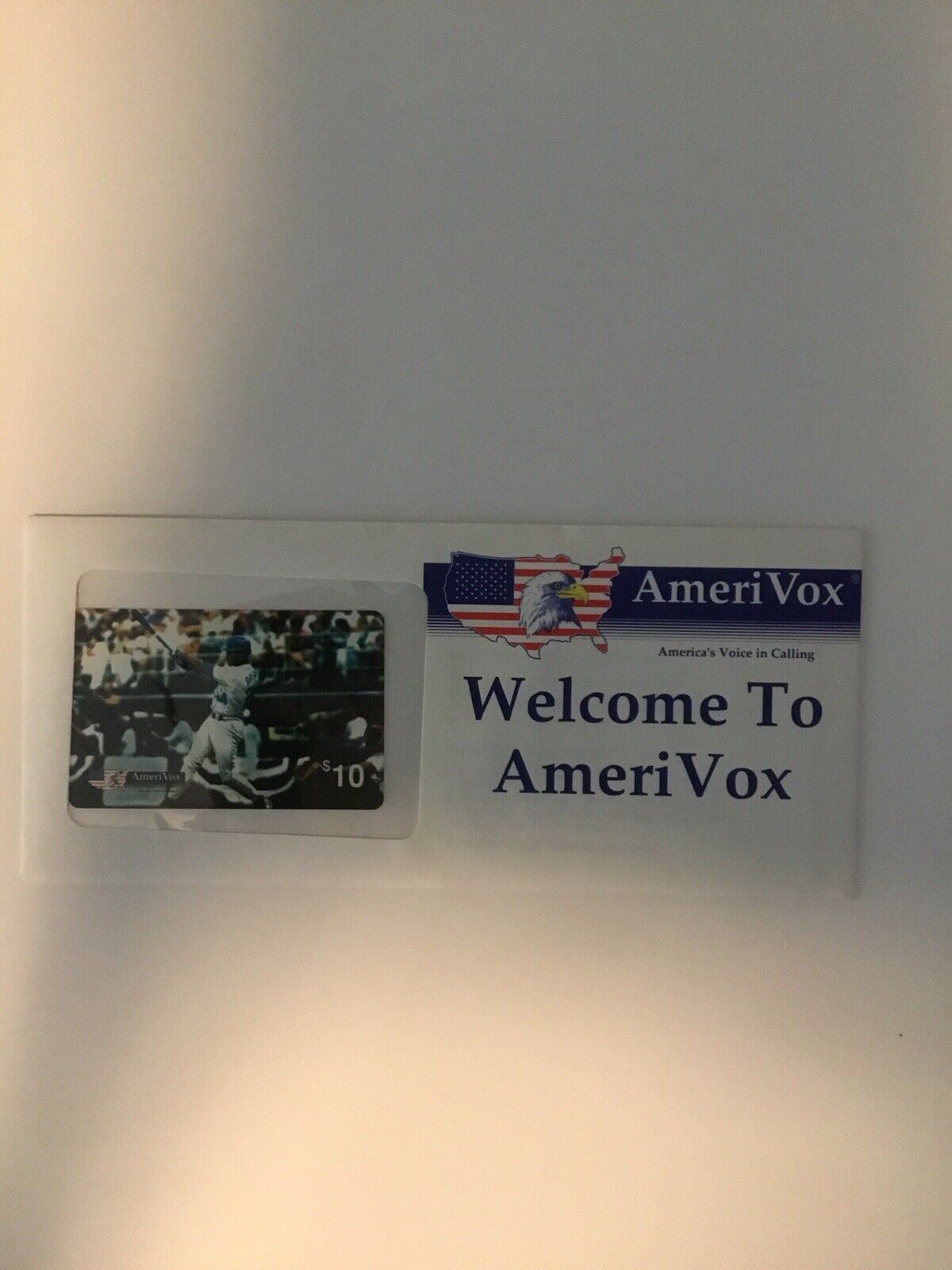 Ken Griffey Jr. Seattle Mariners Ameri Vox $10 Phone Card NIP E