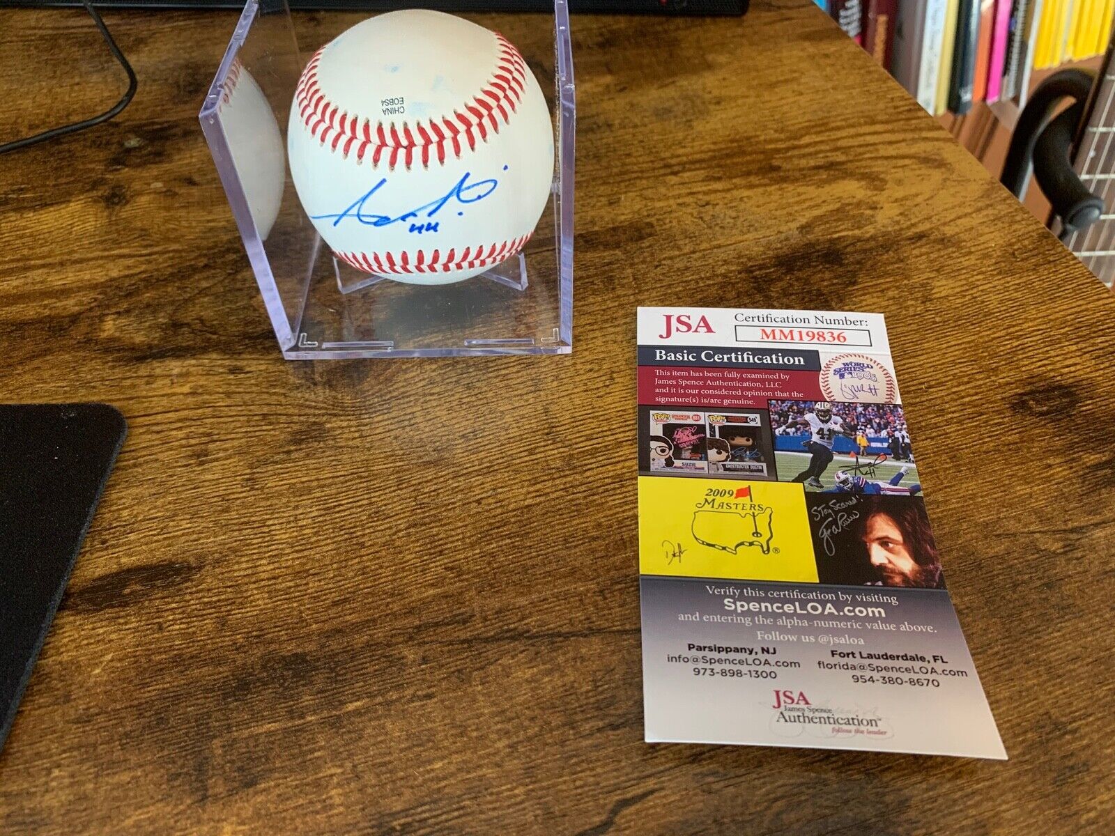 Aristides Aquino Autographed Minor League O'Connor Baseball W/ JSA COA #MM198336