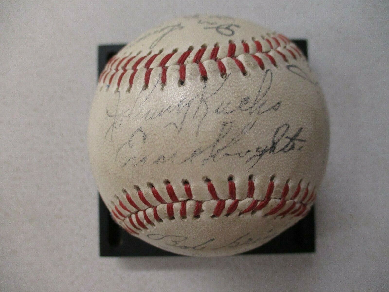 1950's New York Yankees Stadium Baseball Facsimile Stamped Stengel Mantle Dickey