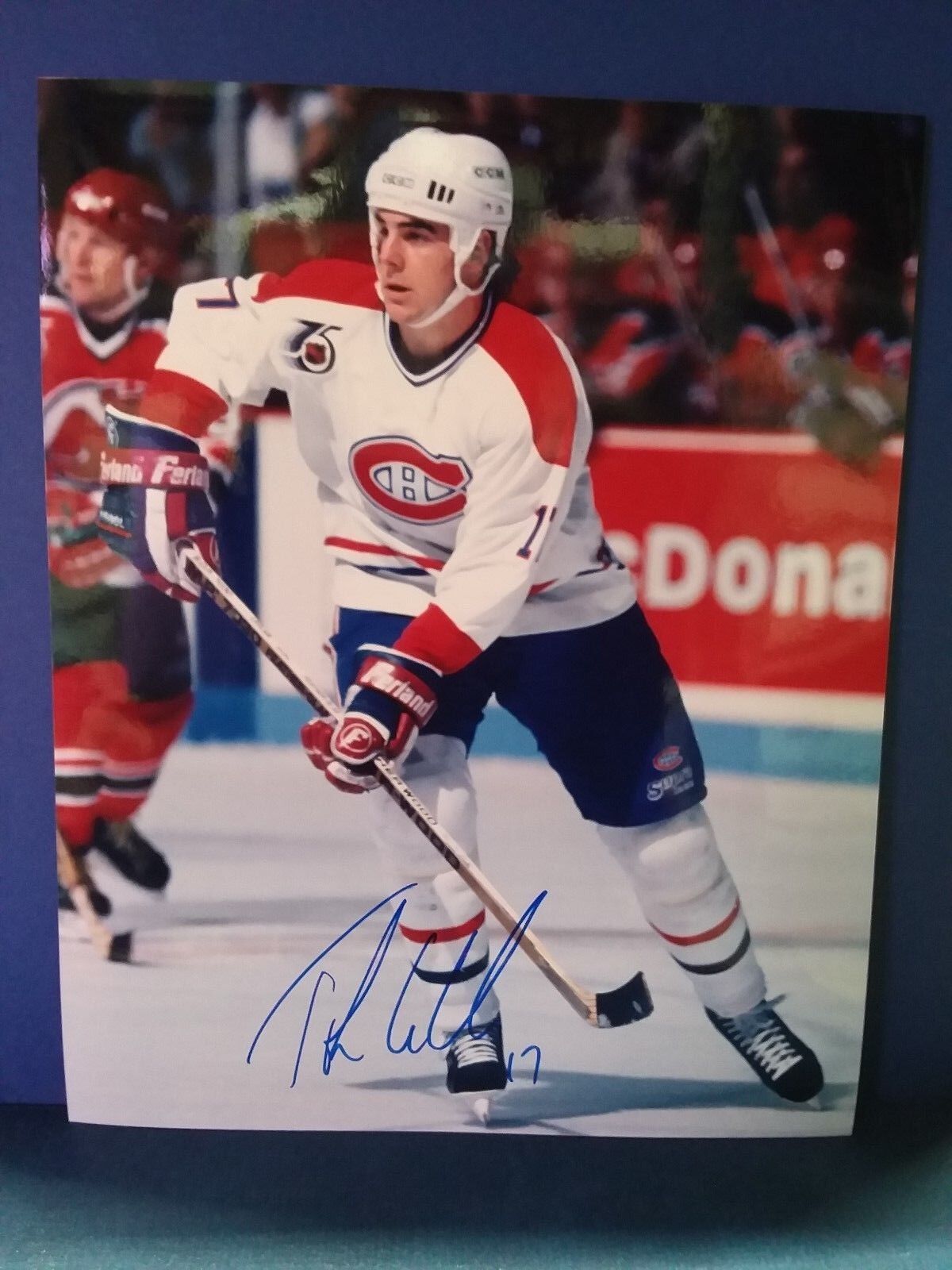 John LeClair Montreal Canadiens Autographed 8x10 Photo