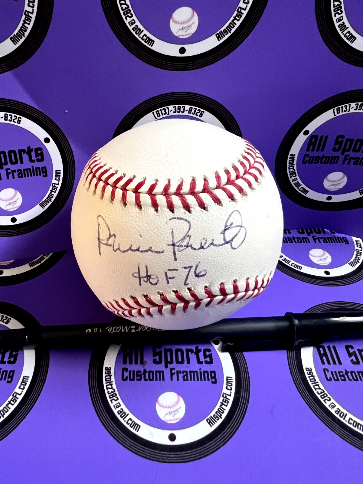 Robin Roberts Philadelphia Phillies HOF 76 Autographed Baseball JSA COA #CC30656