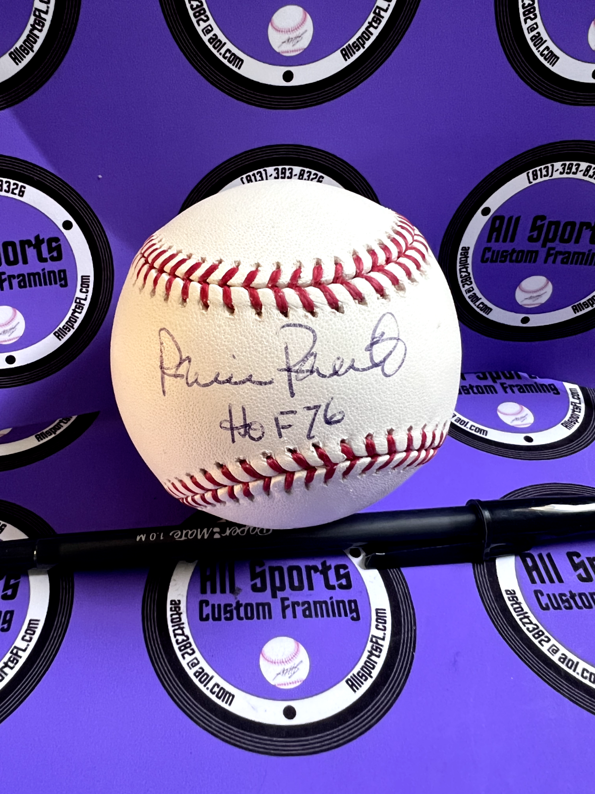 Robin Roberts Philadelphia Phillies HOF 76 Autographed Baseball JSA COA #CC30656