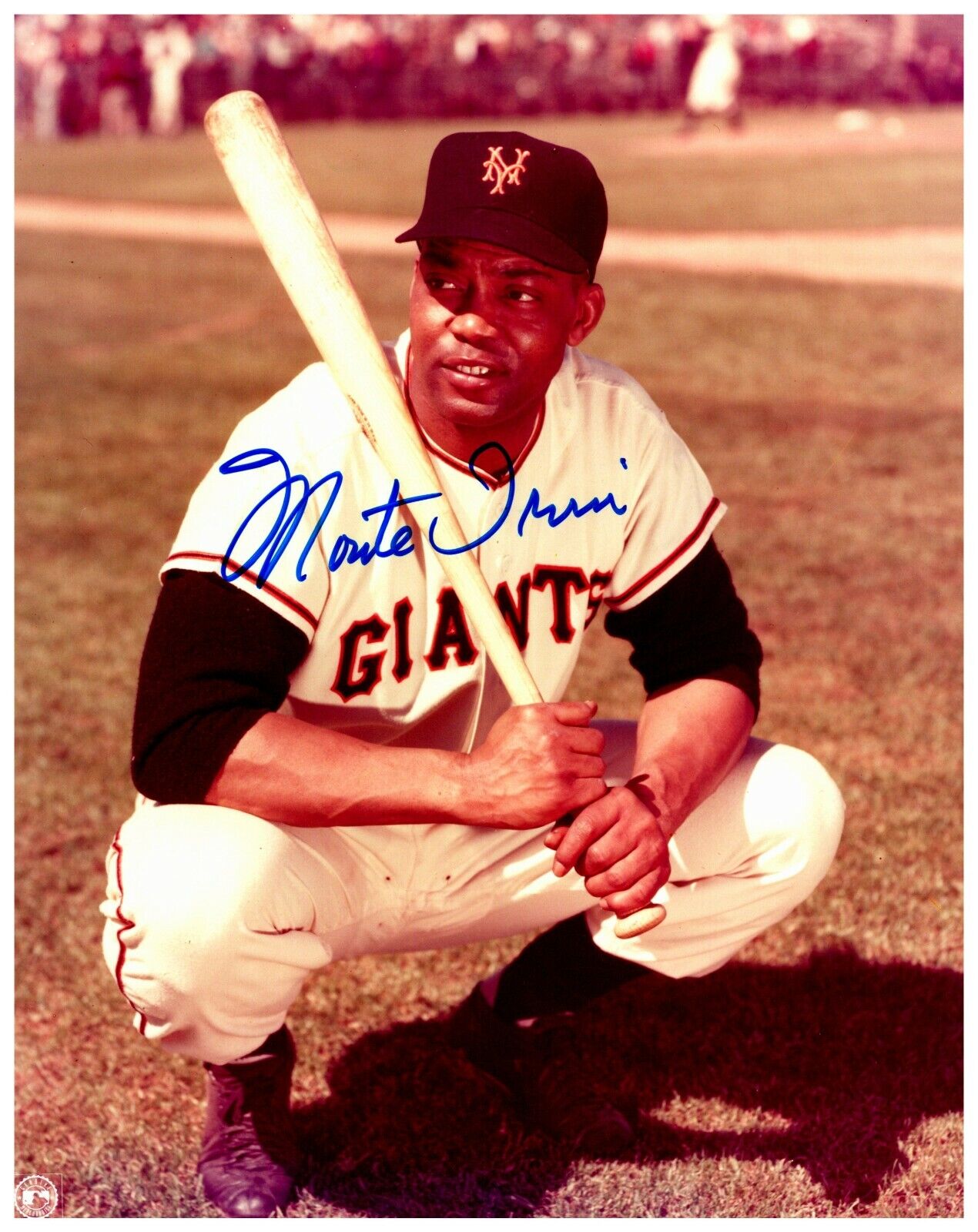 Monte Irvin New York Giants MLB Signed Autographed 8x10 Color Photo A