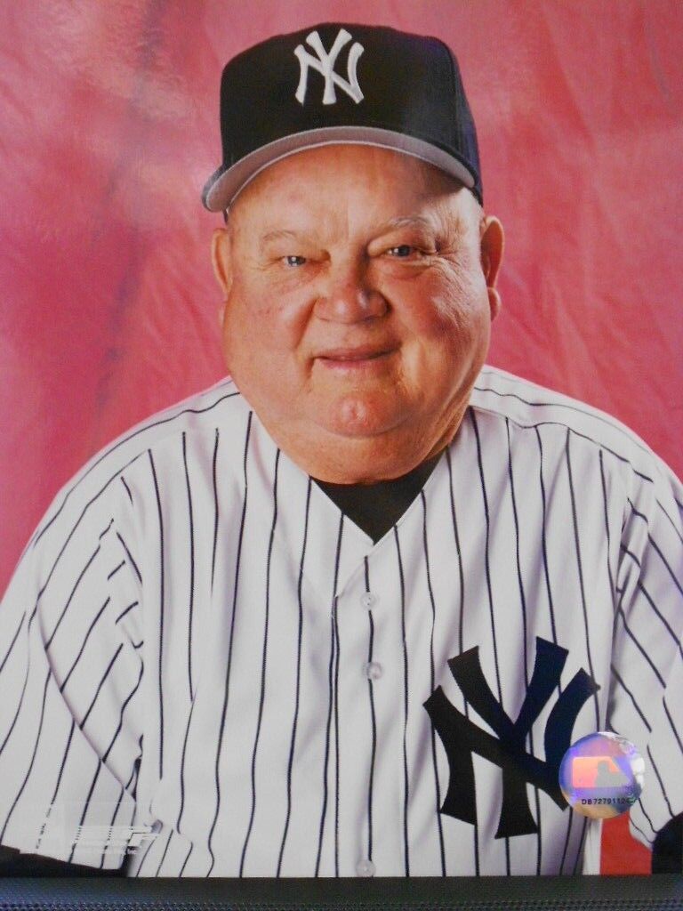 Don Zimmer  NEW YORK YANKEES  8x10 Color Photo Posed  Home Jersey