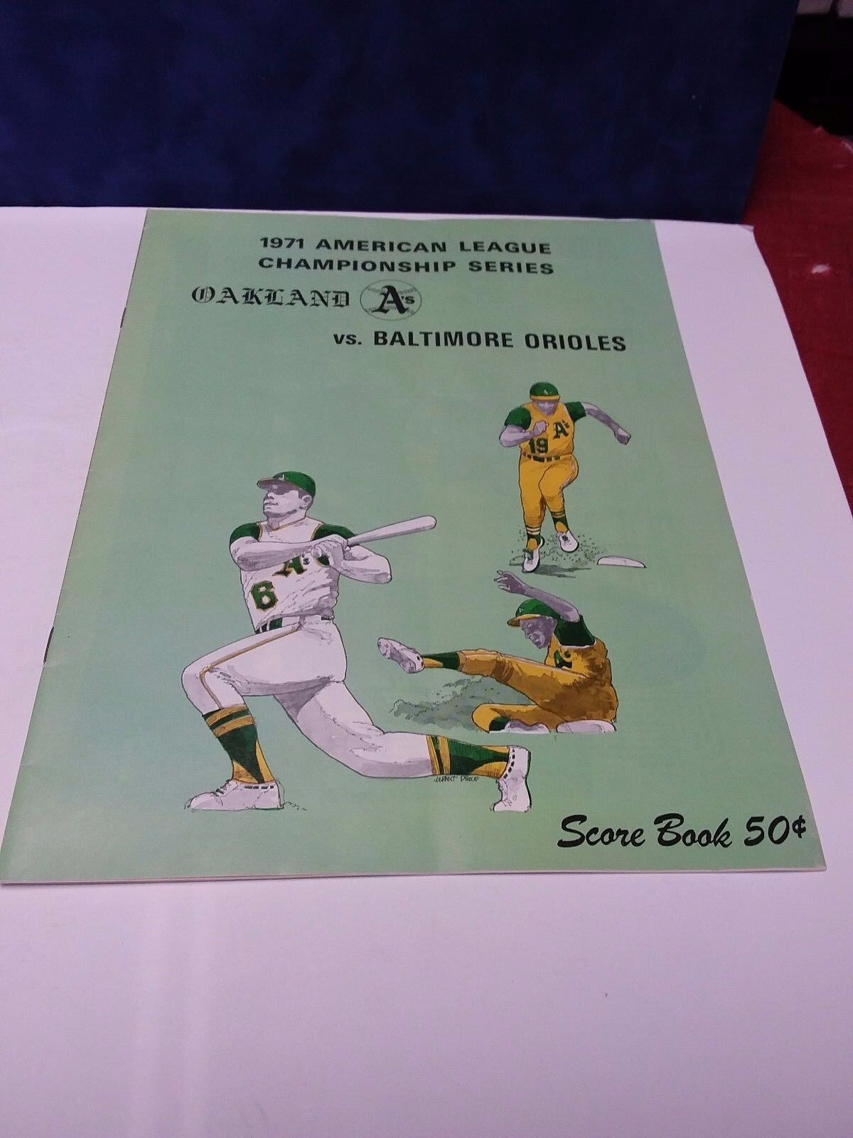 1971 American League Championship Series Program - A's vs. Orioles