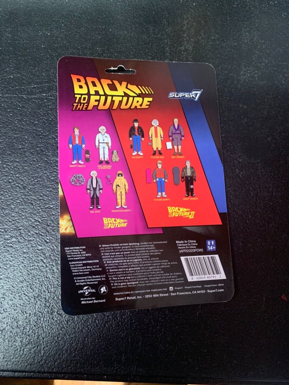 ReAction Figures Back to the Future 2 Future Marty McFly Hoverboard Figure BTTF