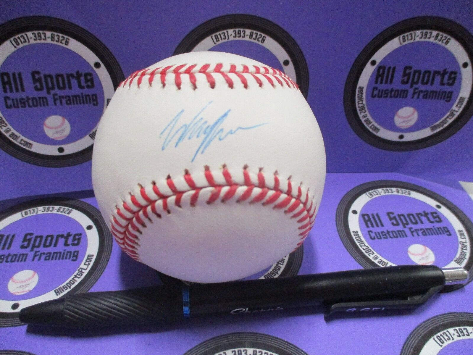 Wil Myers Padres Reds Autographed Baseball Certified PSA COA #AL89182