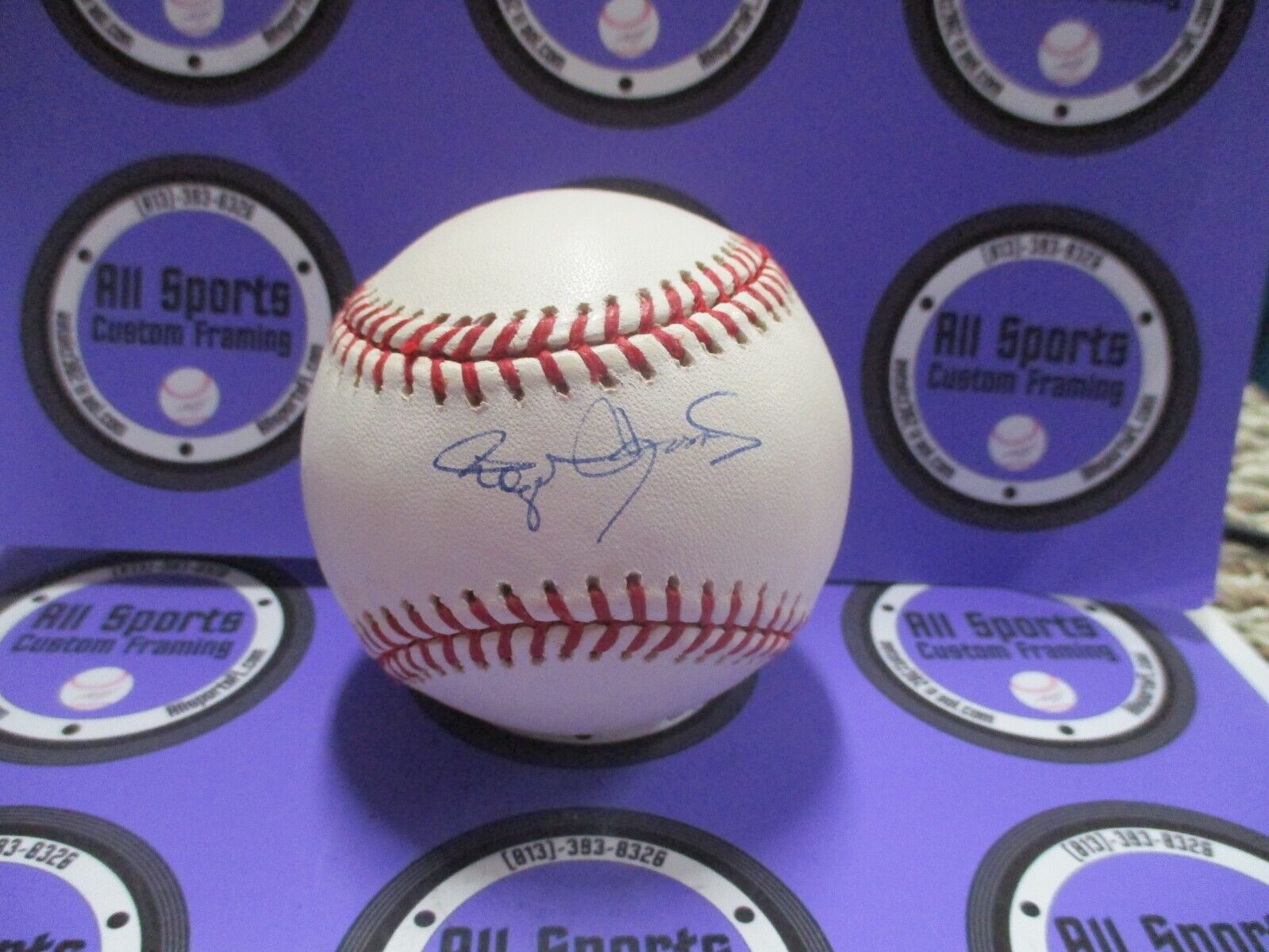 Roger Clemens Autographed 100 Year Anniversary Yankees Baseball JSA COA #D22169