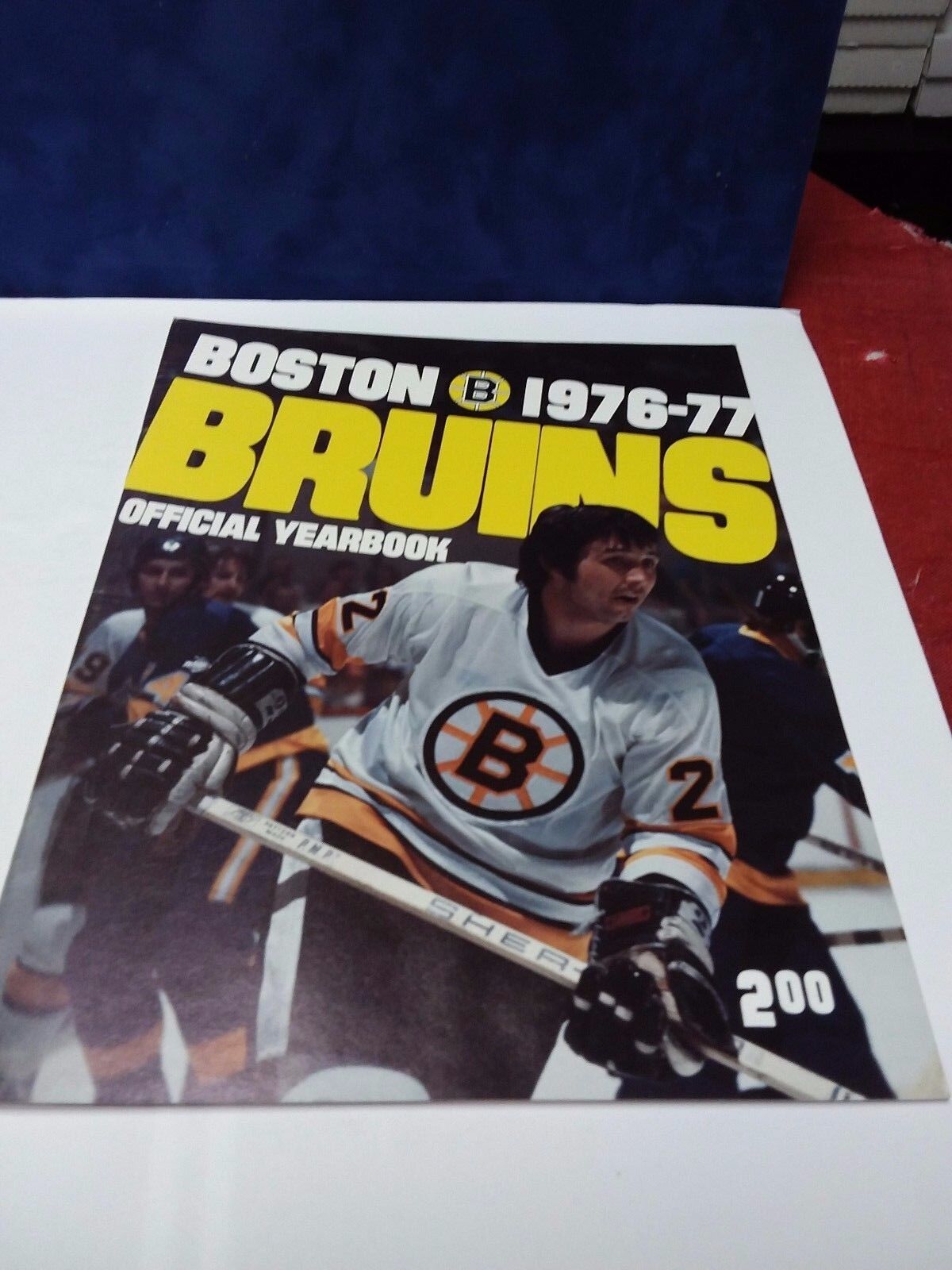 Boston Bruins, 1976 - 77 Yearbook, Brad Park on Cover, Excellent condition