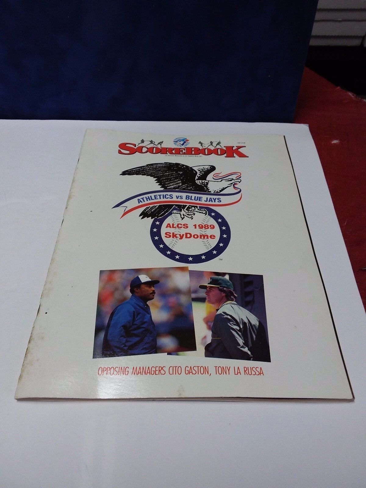 1989 ALCS PLAYOFF GAME PROGRAM-OAKLAND ATHLETICS vs BLUE JAYS-SKYDOME