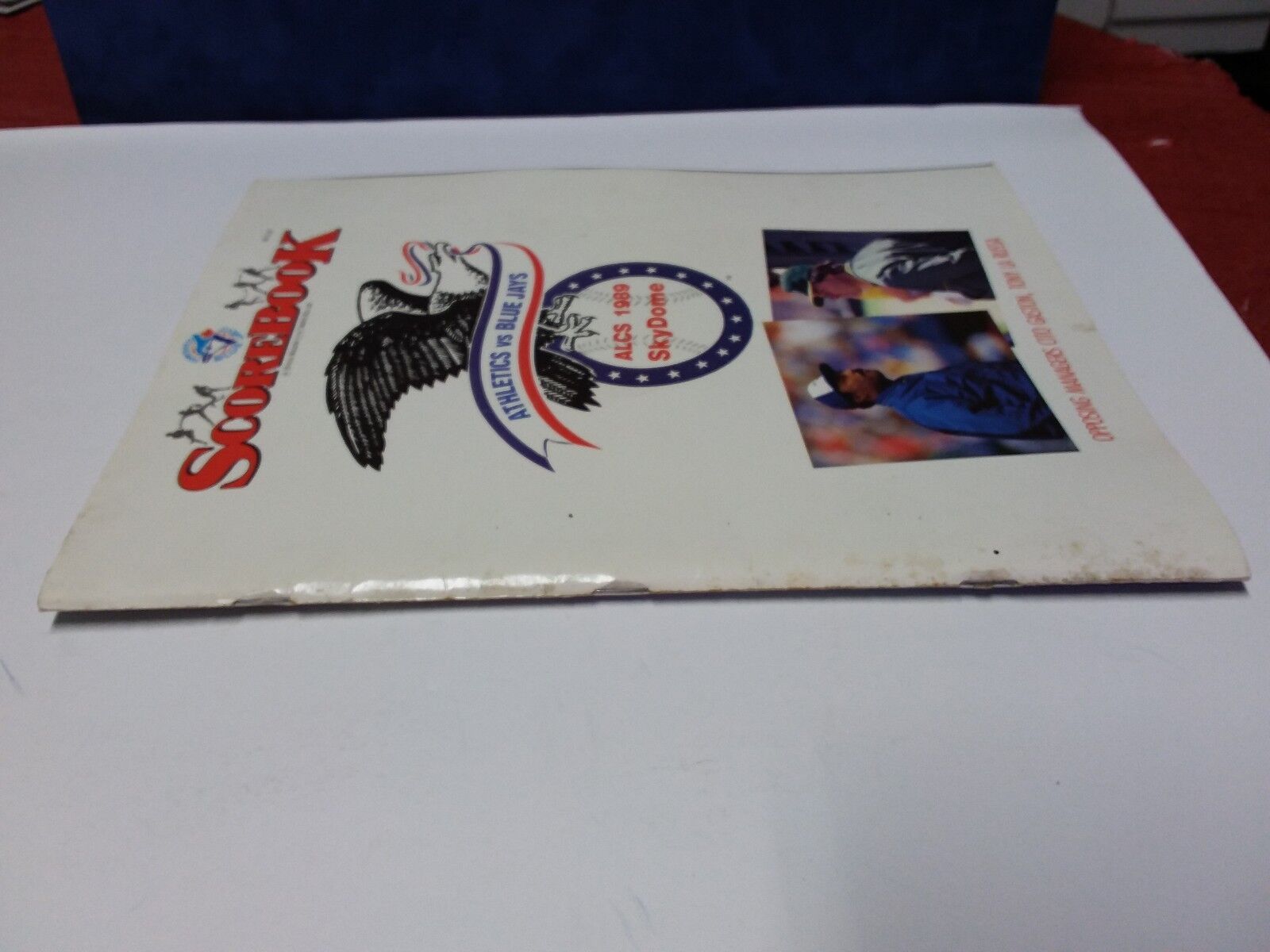 1989 ALCS PLAYOFF GAME PROGRAM-OAKLAND ATHLETICS vs BLUE JAYS-SKYDOME