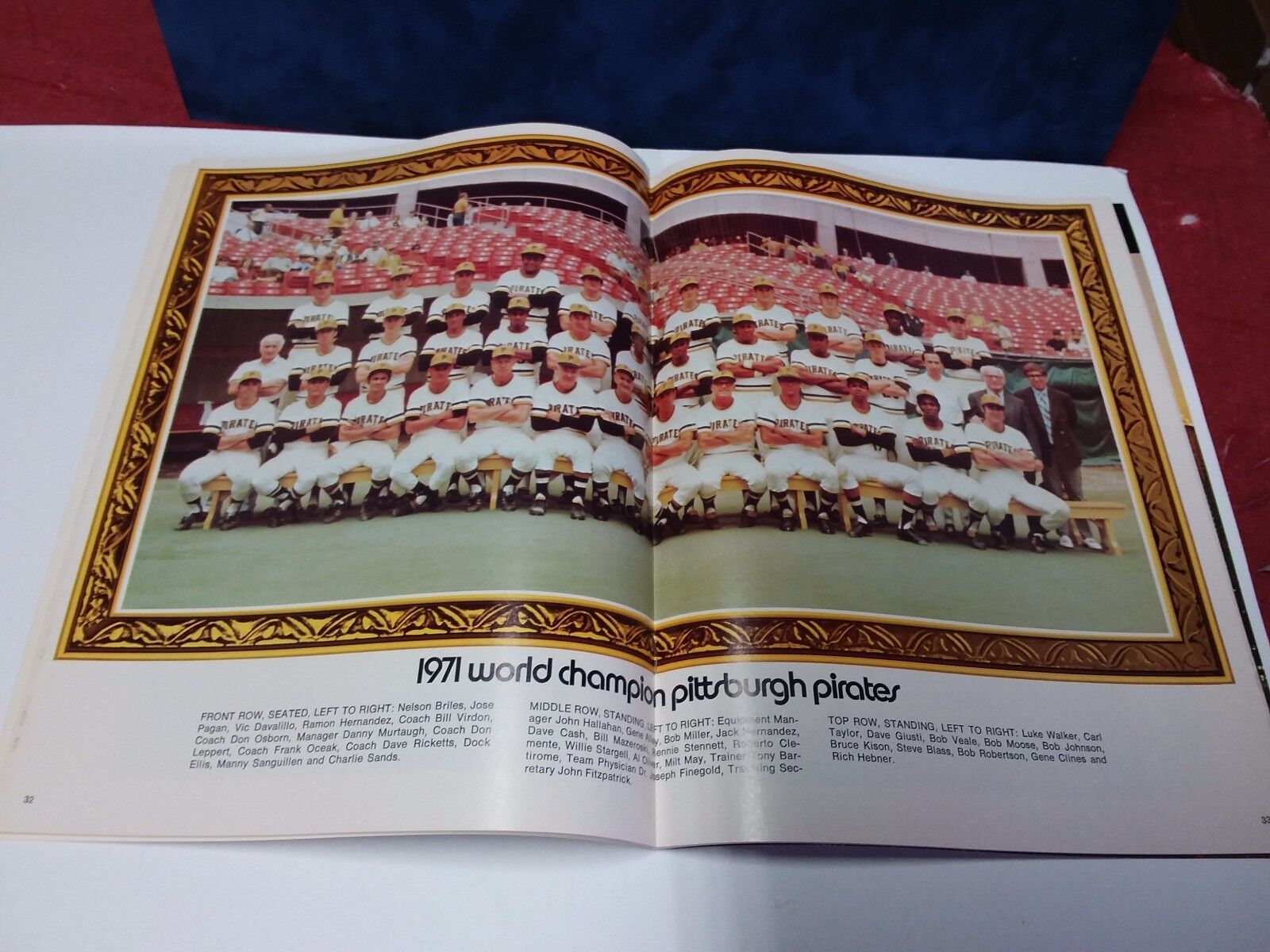 1972 Pittsburgh Pirates Official Yearbook  near mint condition