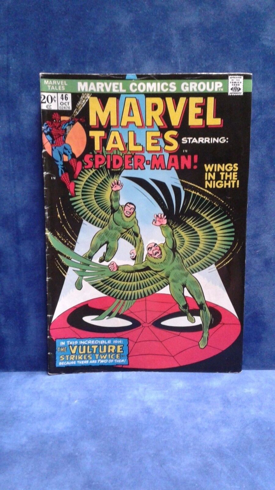 1973 MARVEL TALES STARRING SPIDERMAN WINGS IN THE NIGHT COMIC BOOK # 46 OCT