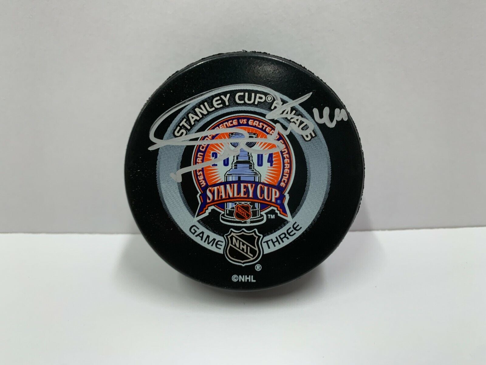 Nolan Pratt Lightning Autographed Signed 2004 Game 3 Official Puck W/ ASCF COA