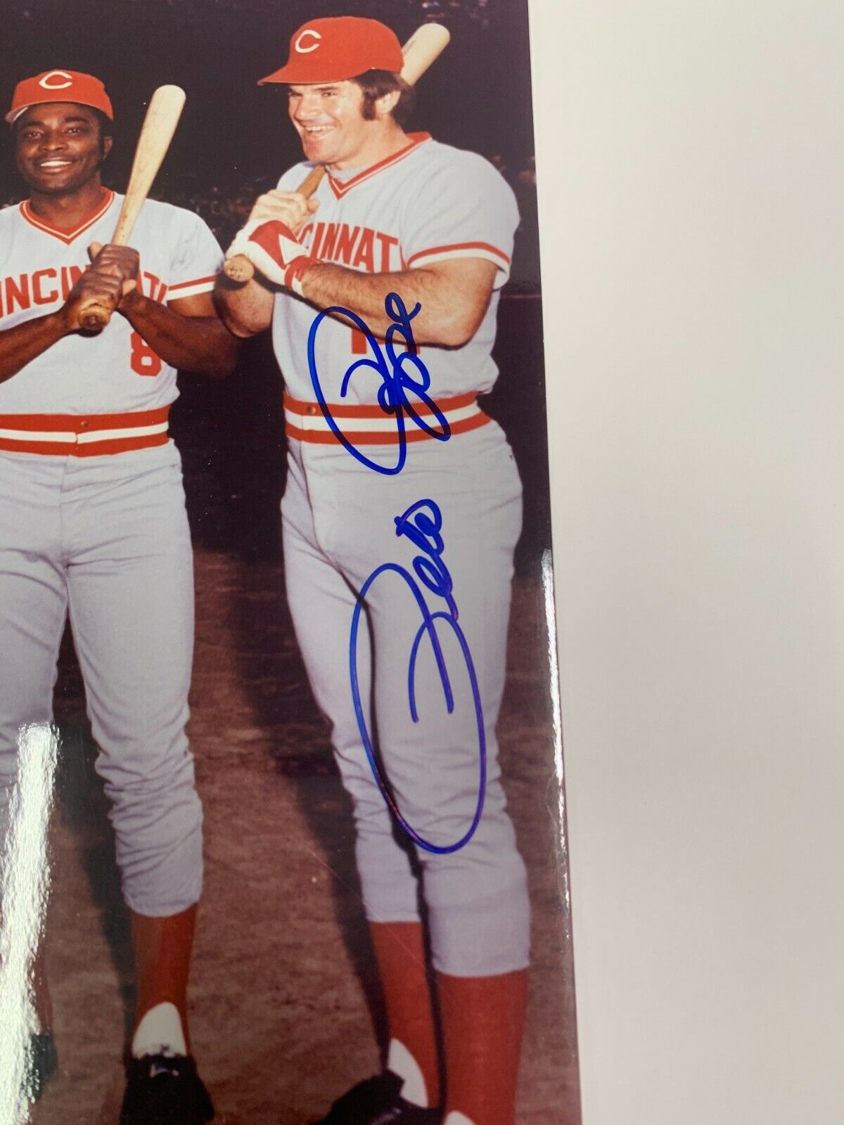 Tony Perez Pete Rose Cincinnati Reds Autographed 11x14 Photo W/JSA COA #P67784