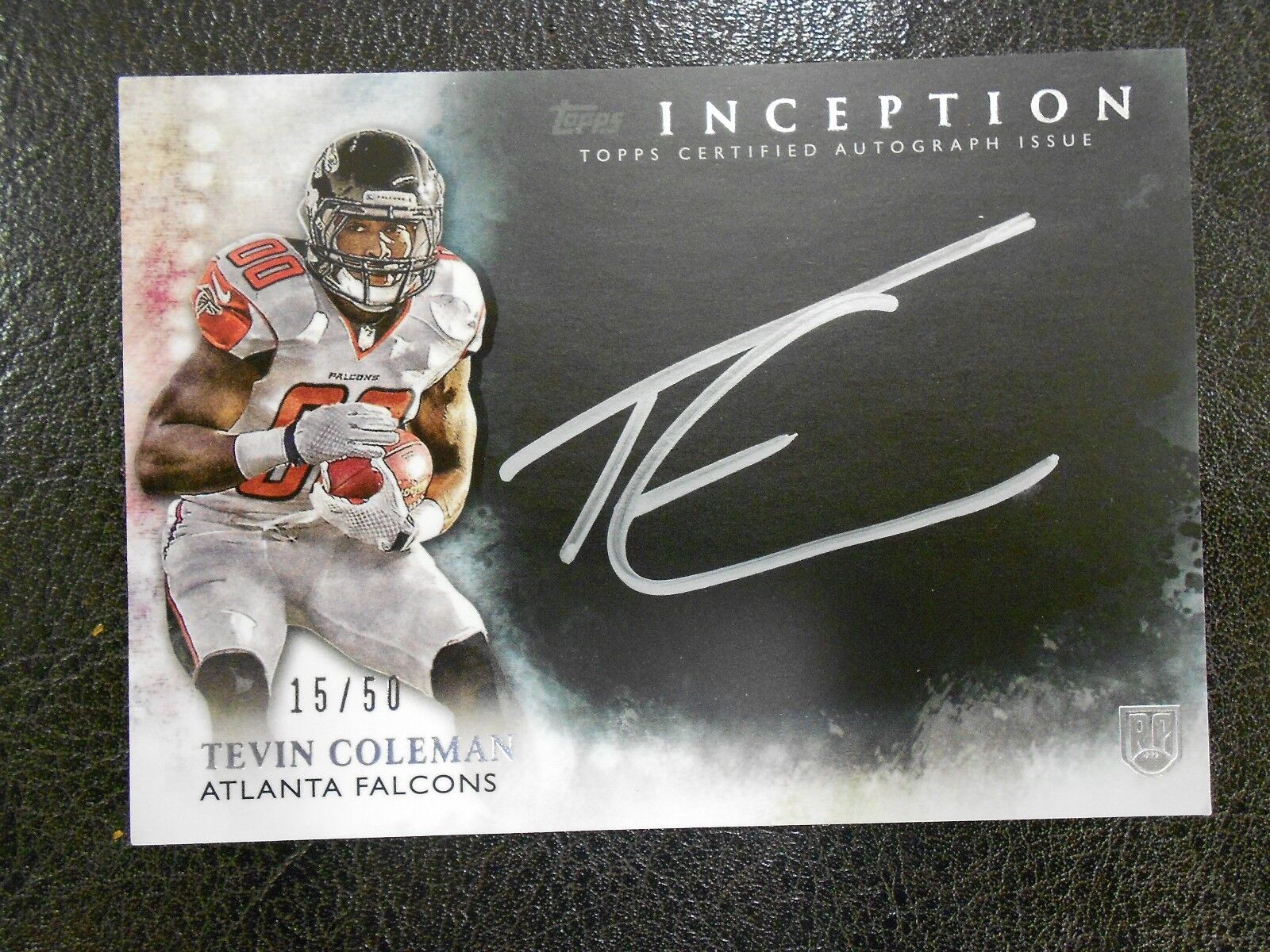 Tevin Colman 2015 Topps Inception Silver Signings #SS-TC  15/50 Auto Card Falcon