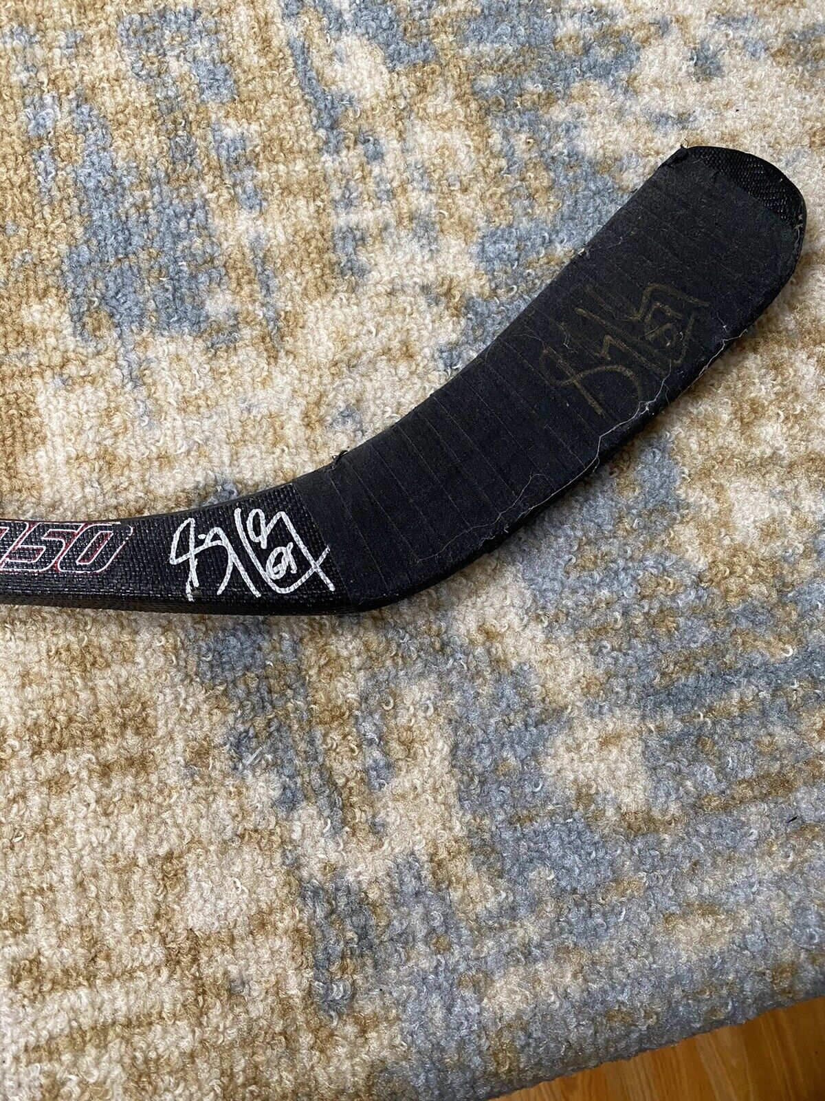 Sidney Crosby Game Used signed ROOKIE Stick Sherwood Momentum Comp X 1050 Blade