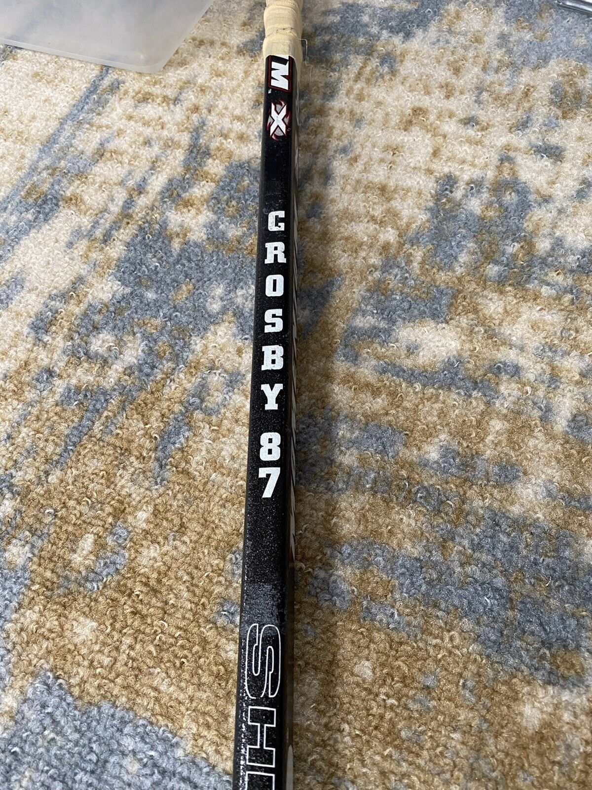 Sidney Crosby Game Used signed ROOKIE Stick Sherwood Momentum Comp X 1050 Blade