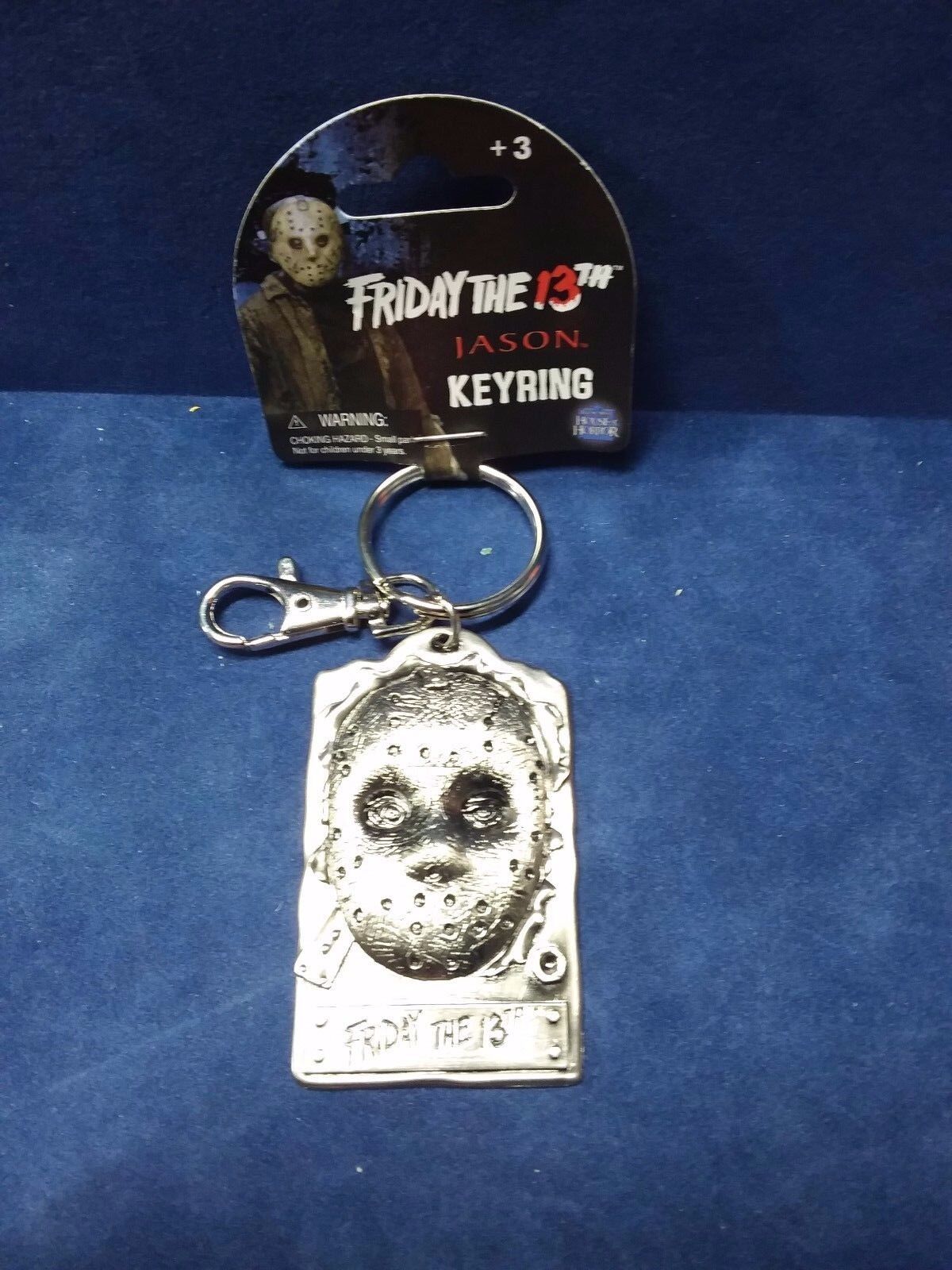 Jason Hockey MASK METAL KEYCHAIN KEYRING  Friday The 13th NWT