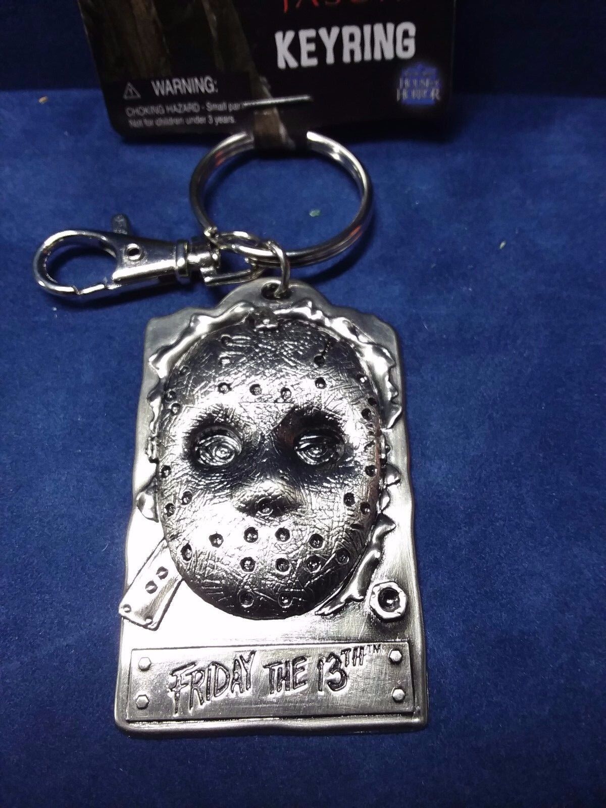 Jason Hockey MASK METAL KEYCHAIN KEYRING  Friday The 13th NWT