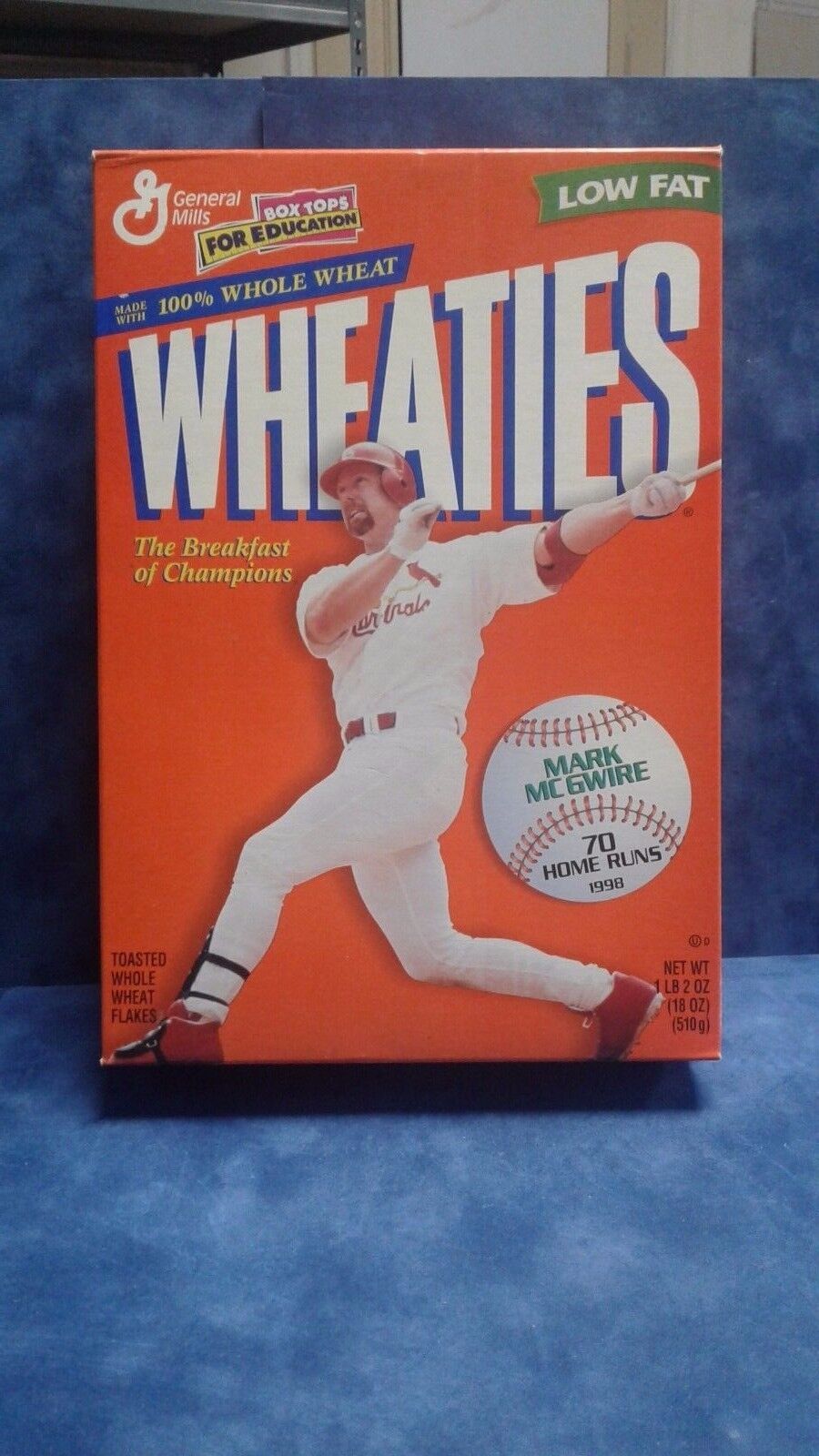 Wheaties Cereal Mark McGwire Box 70 Homer unsure 1998