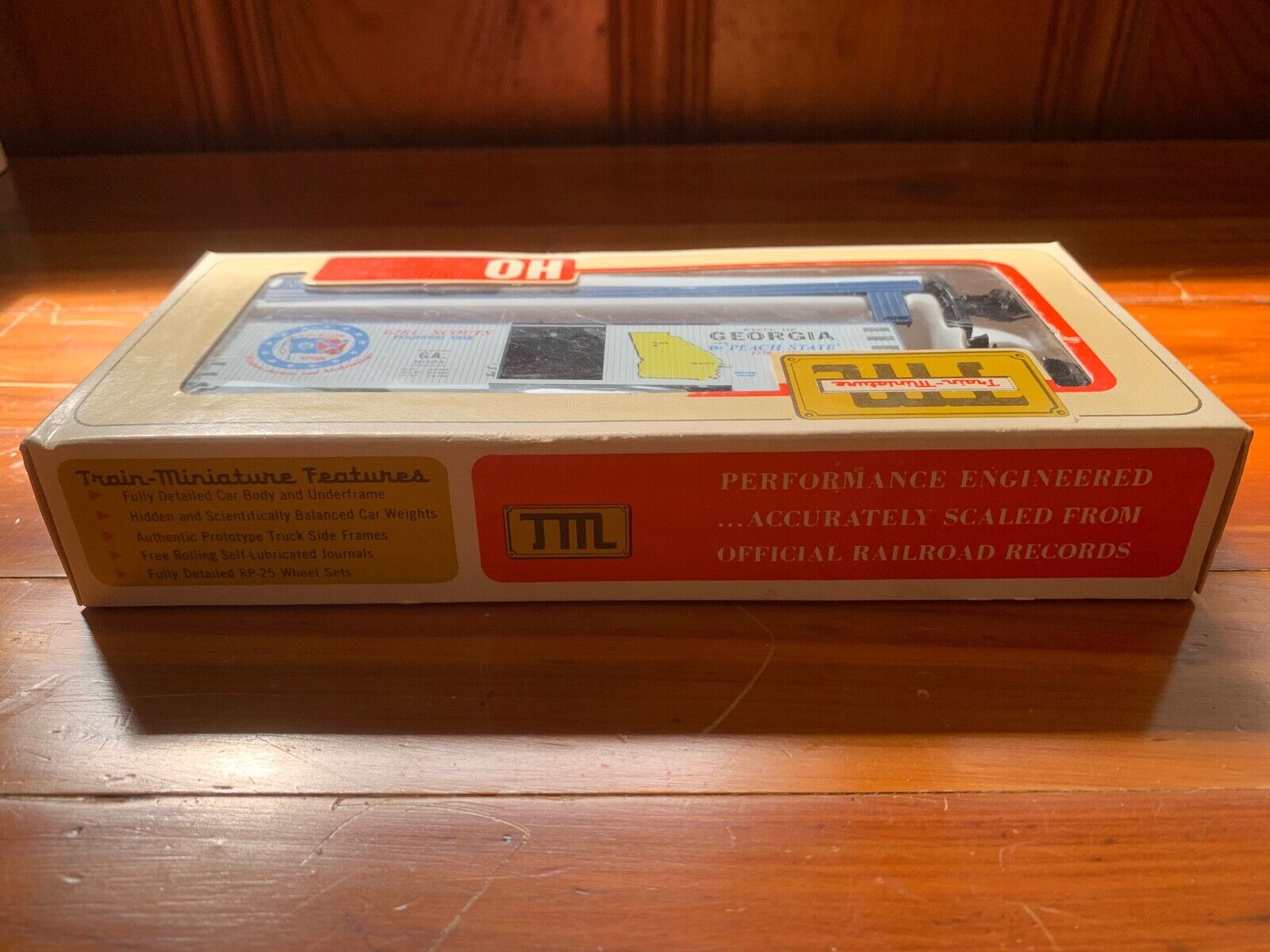 Train Miniature H0 Scale Georgia Freight Car Original Box Unopened NEW