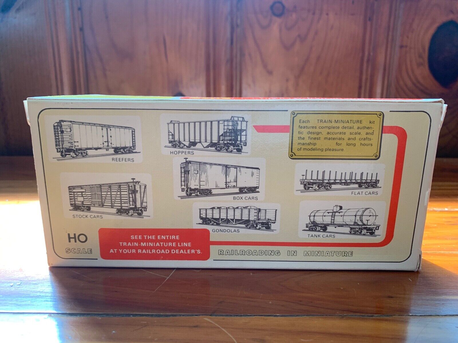 Train Miniature H0 Scale Massachusetts Freight Car Original Box Unopened