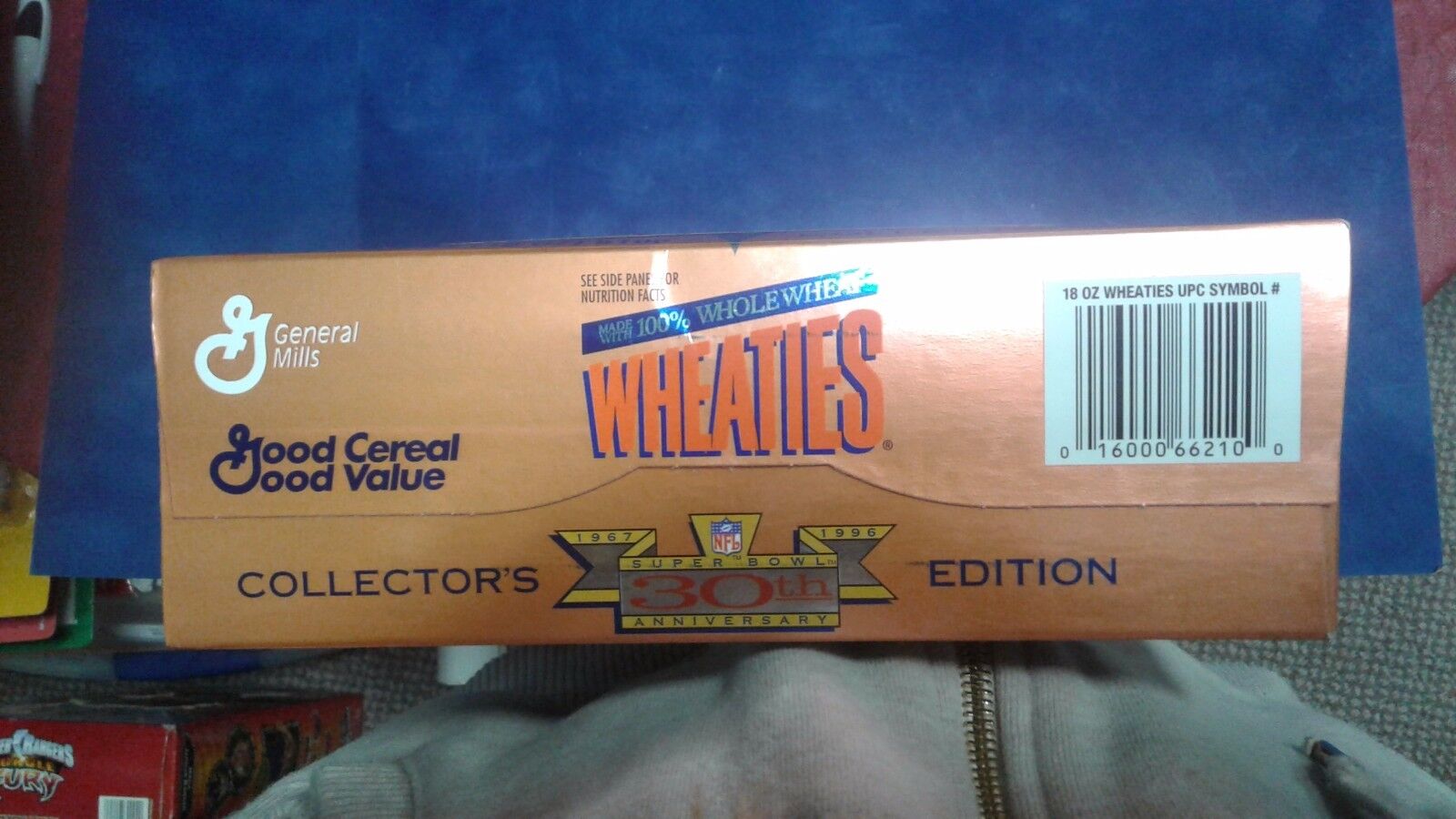 Wheaties Cereal Superbowl 30th Anniversary Box  Collector's Edition Aikman Starr