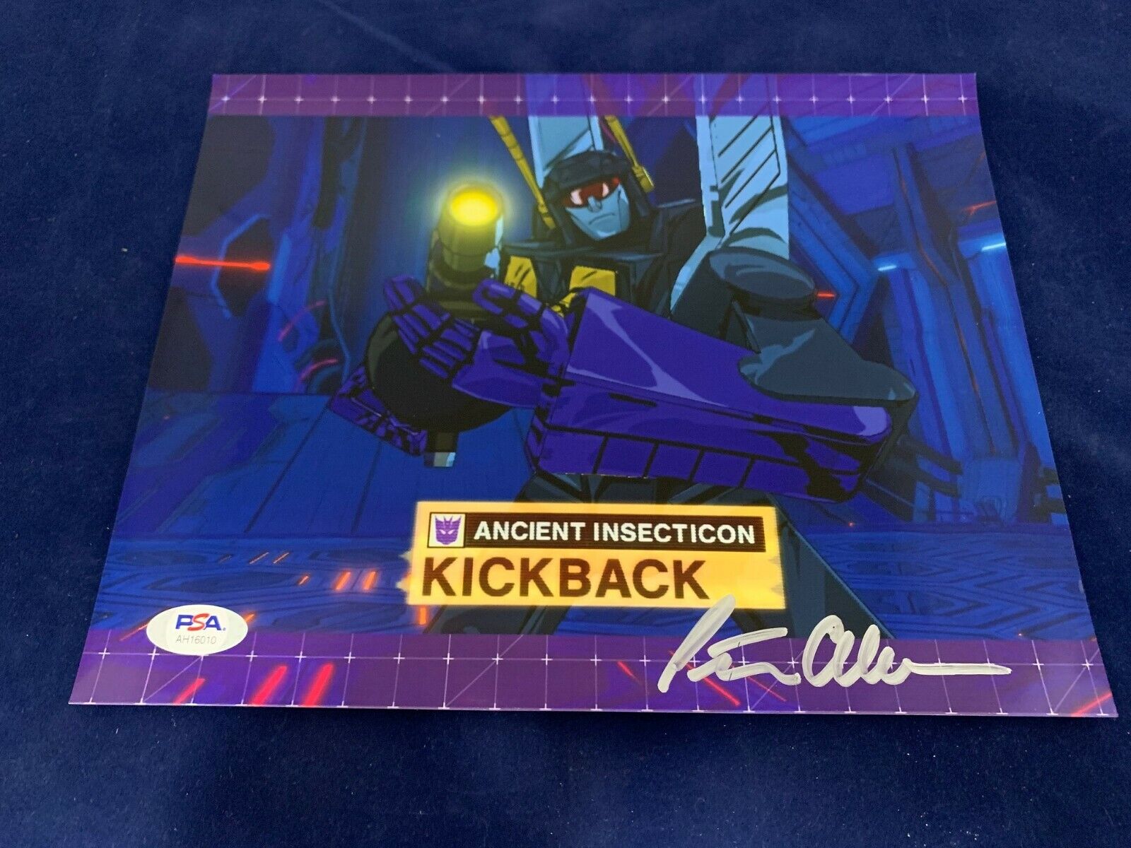 Peter Cullen Transformers Signed 8x10 Color Photo of Ancient Insecticon KickBack