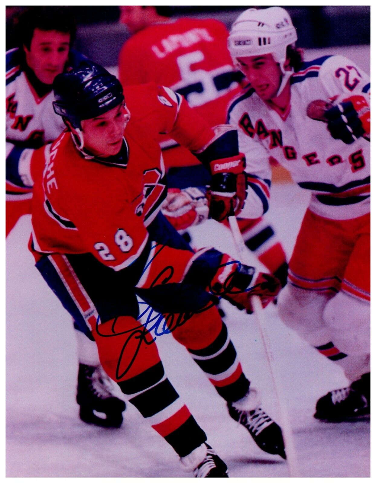 Pierre Larouche Montreal Canadiens Signed Autographed 8x10 Color Photo