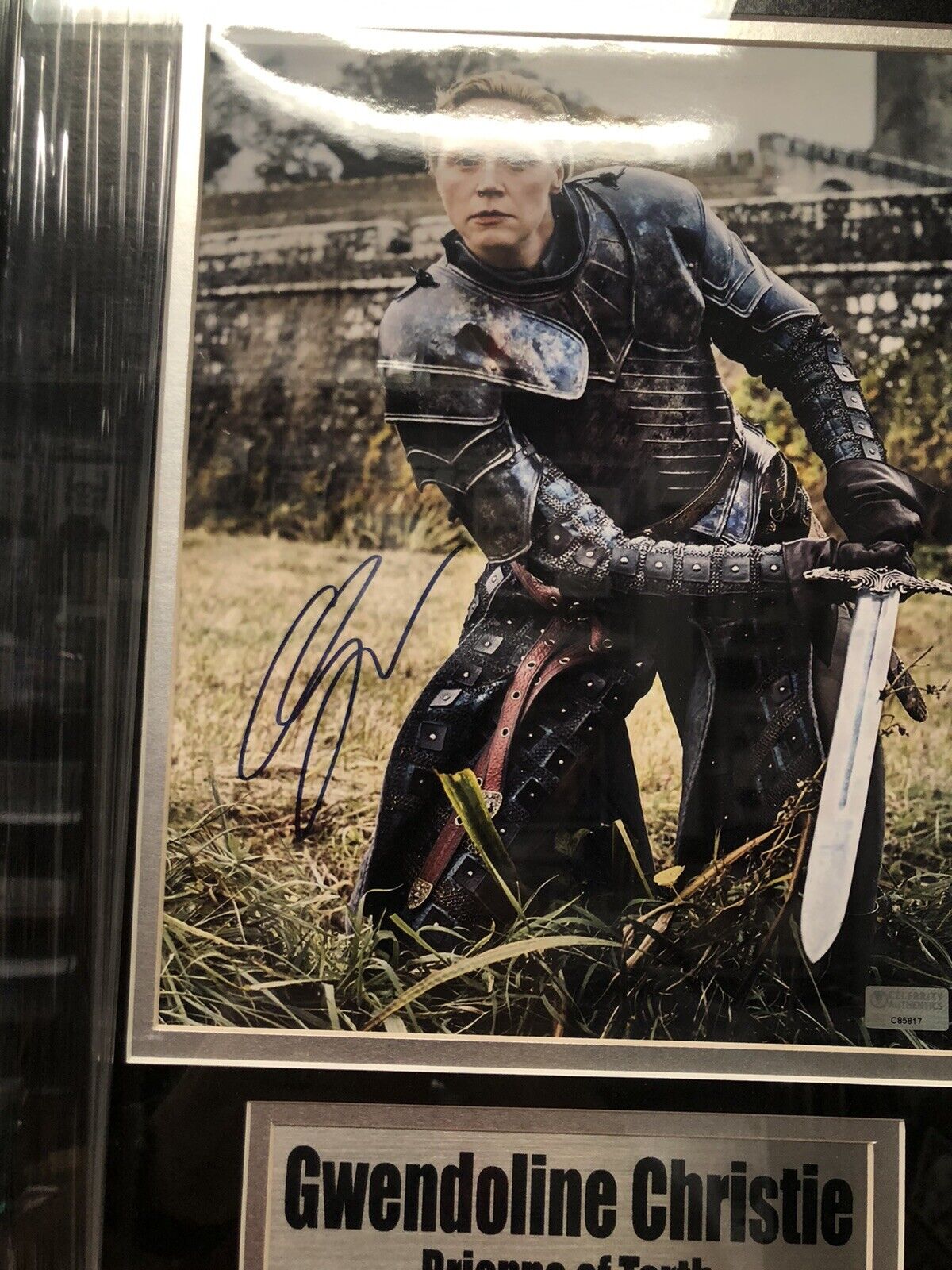 Gwendoline Christie Brienne of Tarth signed framed 8x10 photo Celebrity authenti