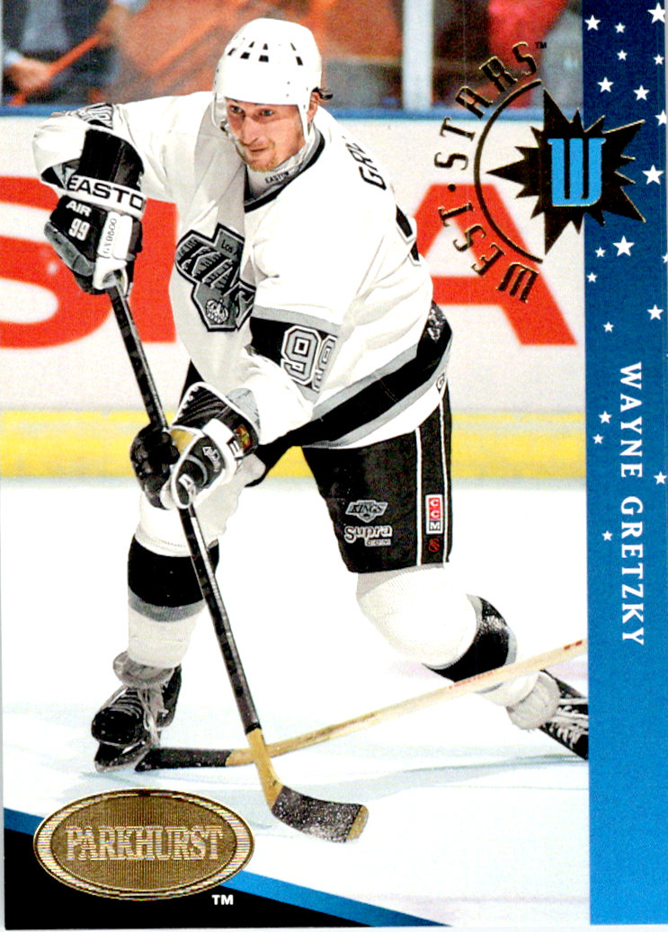 Wayne Gretzky 1993-94 Parkhurst West Star #W1 in NM to MT Condition