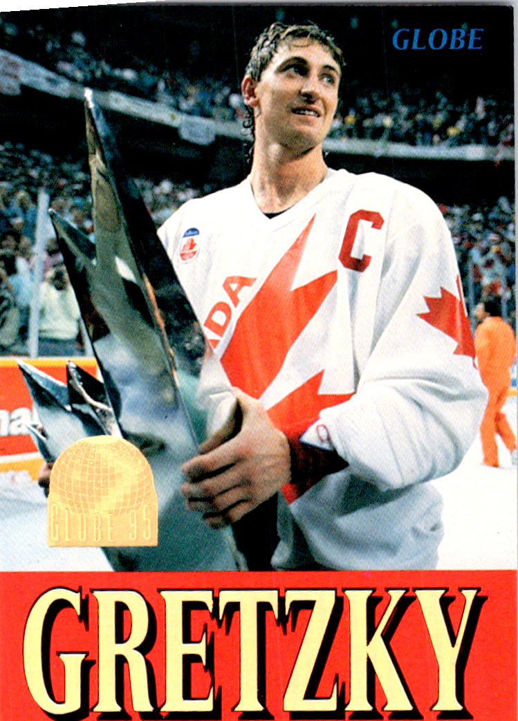 Wayne Gretzky 1995 Globe world Championship #266 in NM to MT Condition