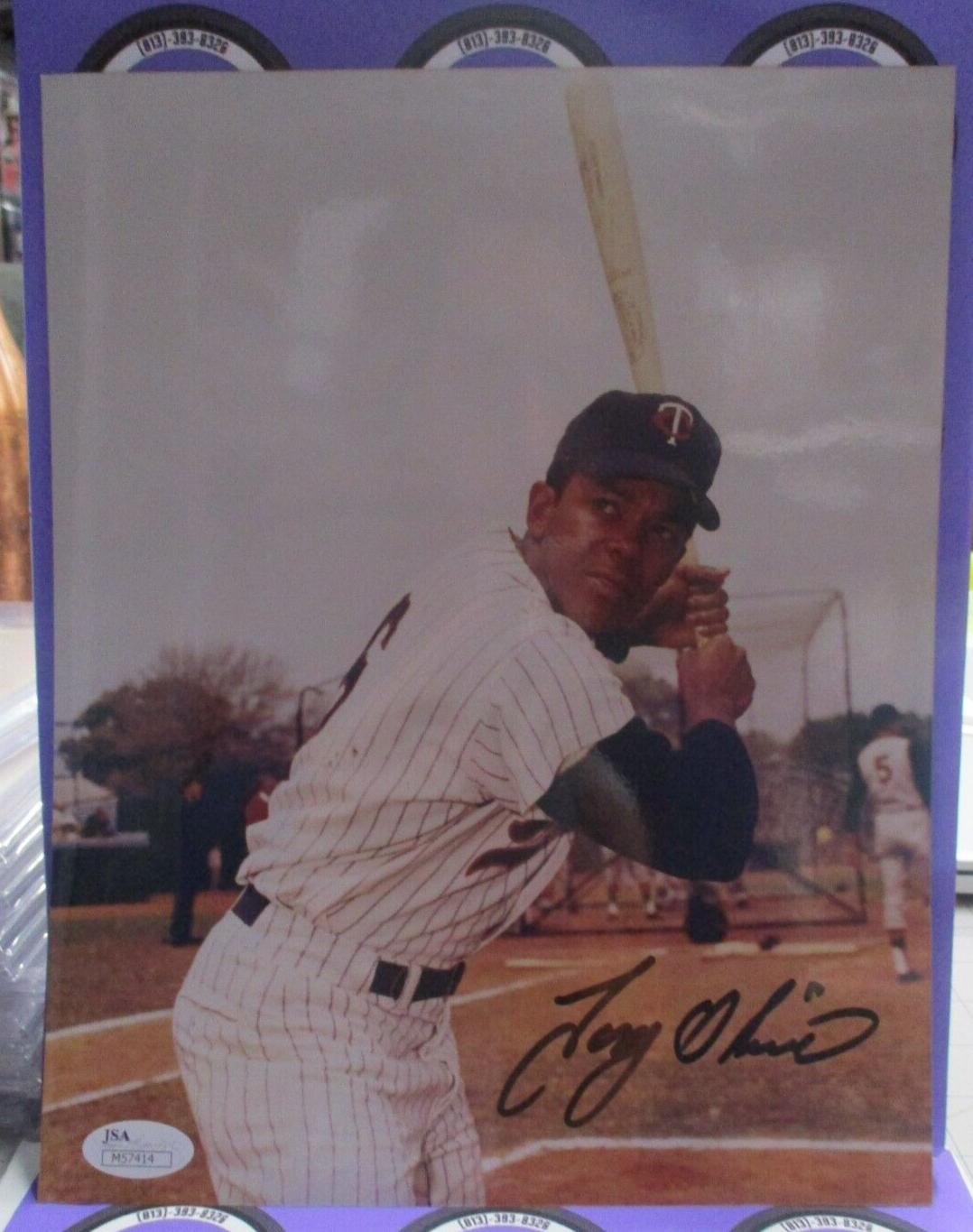 Tony Oliva Minnesota Twins Autographed Signed 8x10 Photo JSA COA #M57415 MLB