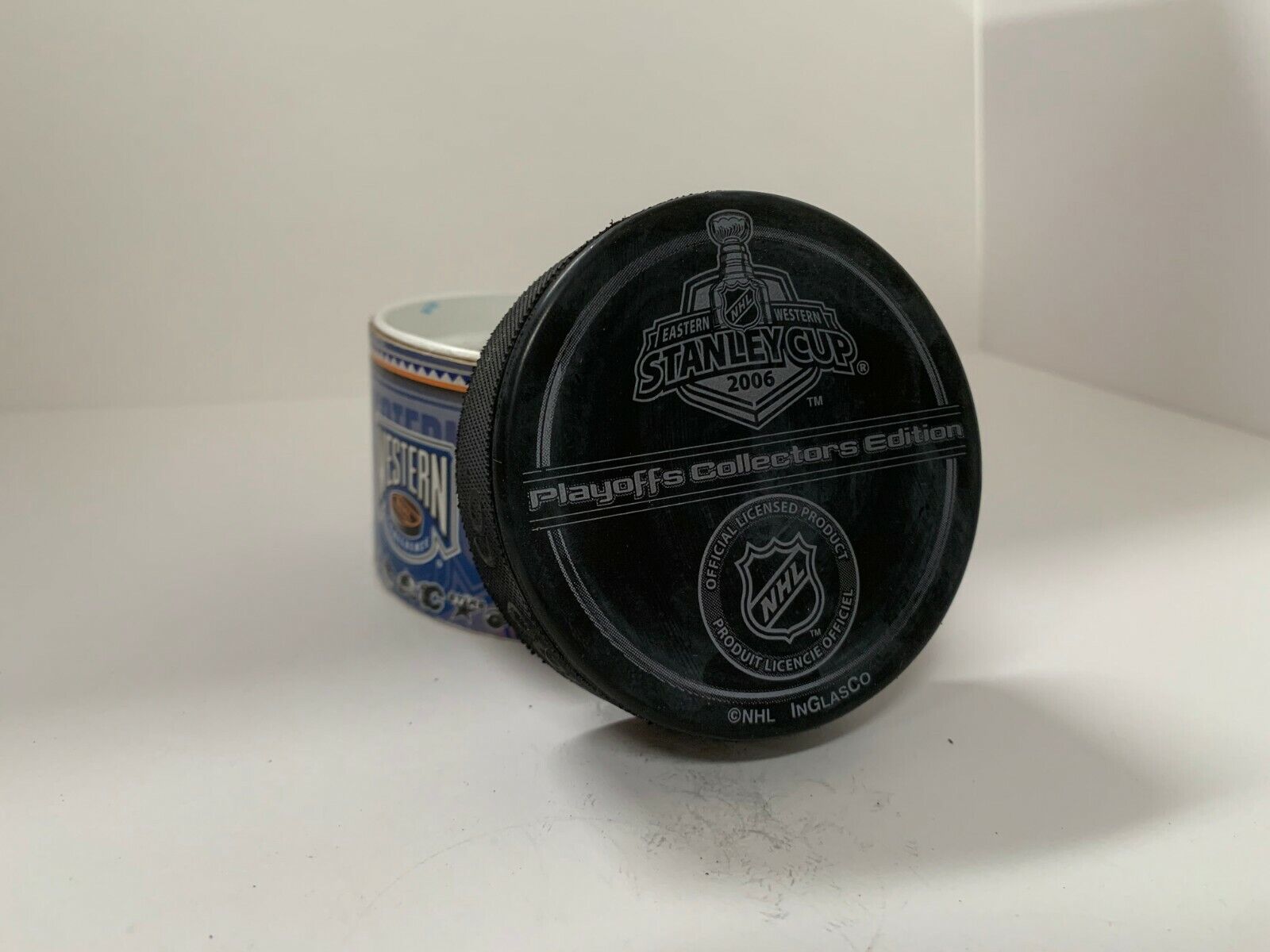 Niclas Wallin Autographed Signed 2006 Stanley Cup Hockey Puck W/ ASCF COA puck A