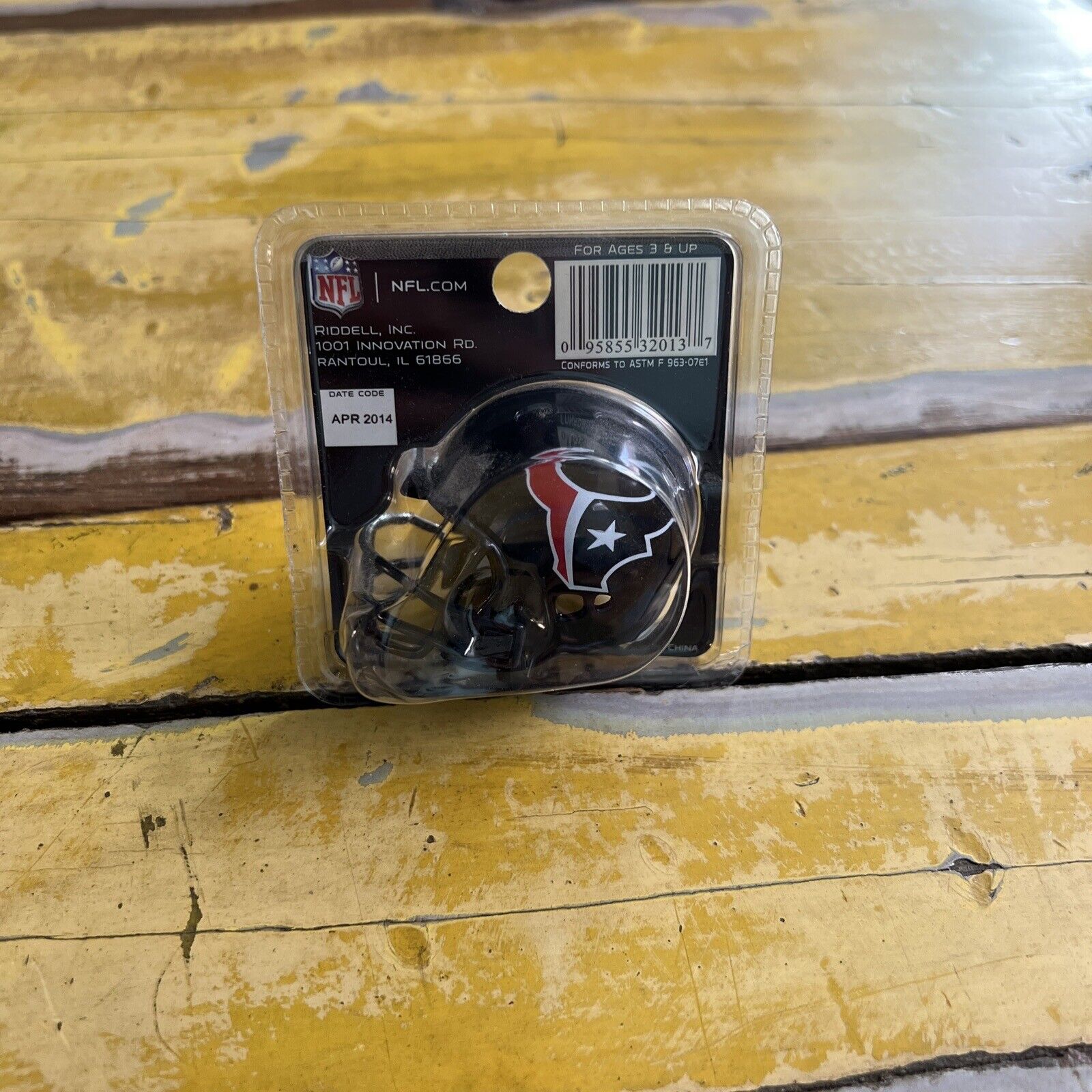 NFL Houston Texans Riddell Brand Pocket Size Helmet New In Package B Licensed