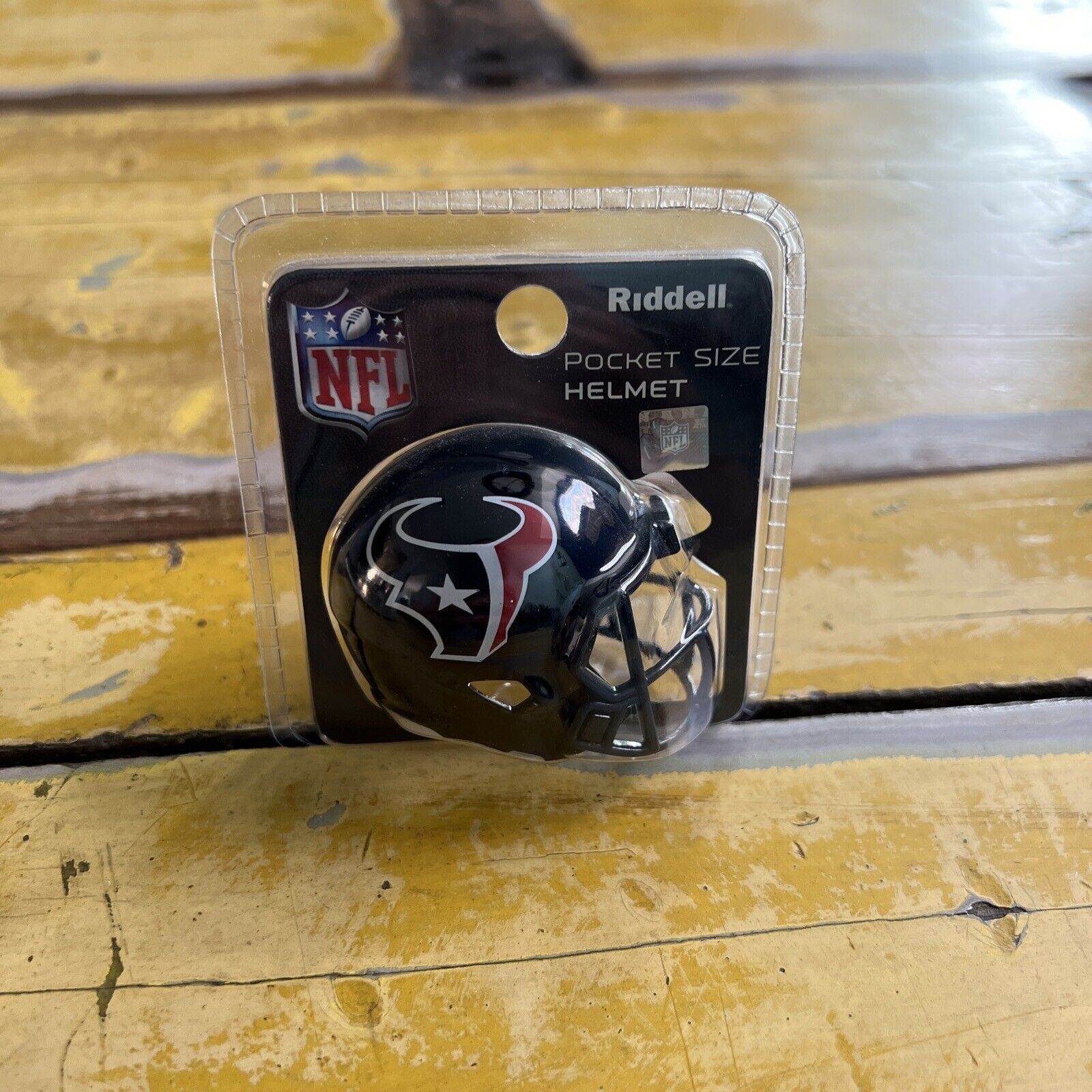 NFL Houston Texans Riddell Brand Pocket Size Helmet New In Package C Licensed