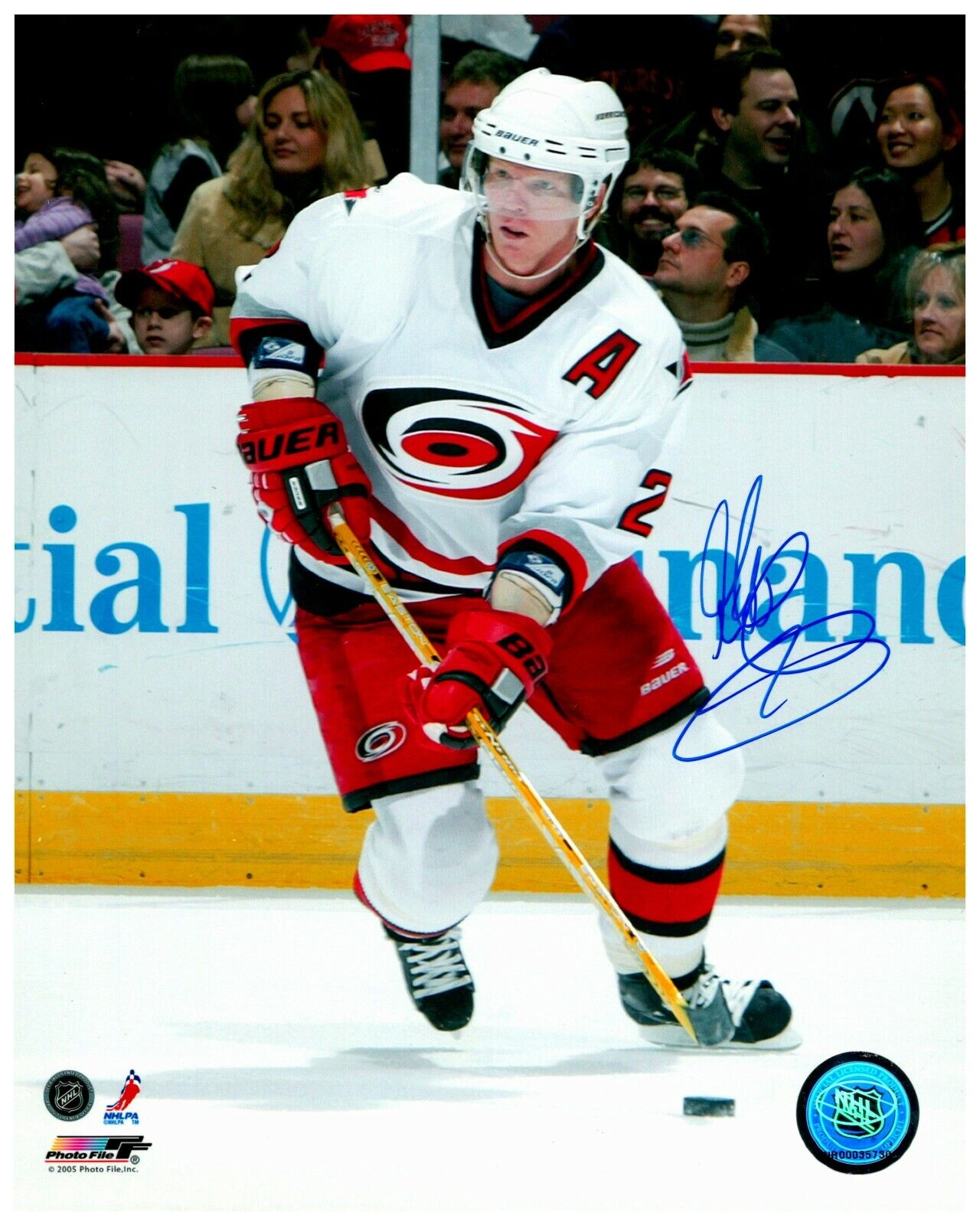 Glen Wesley Carolina Hurricanes Signed Autographed 8x10 Color Photo