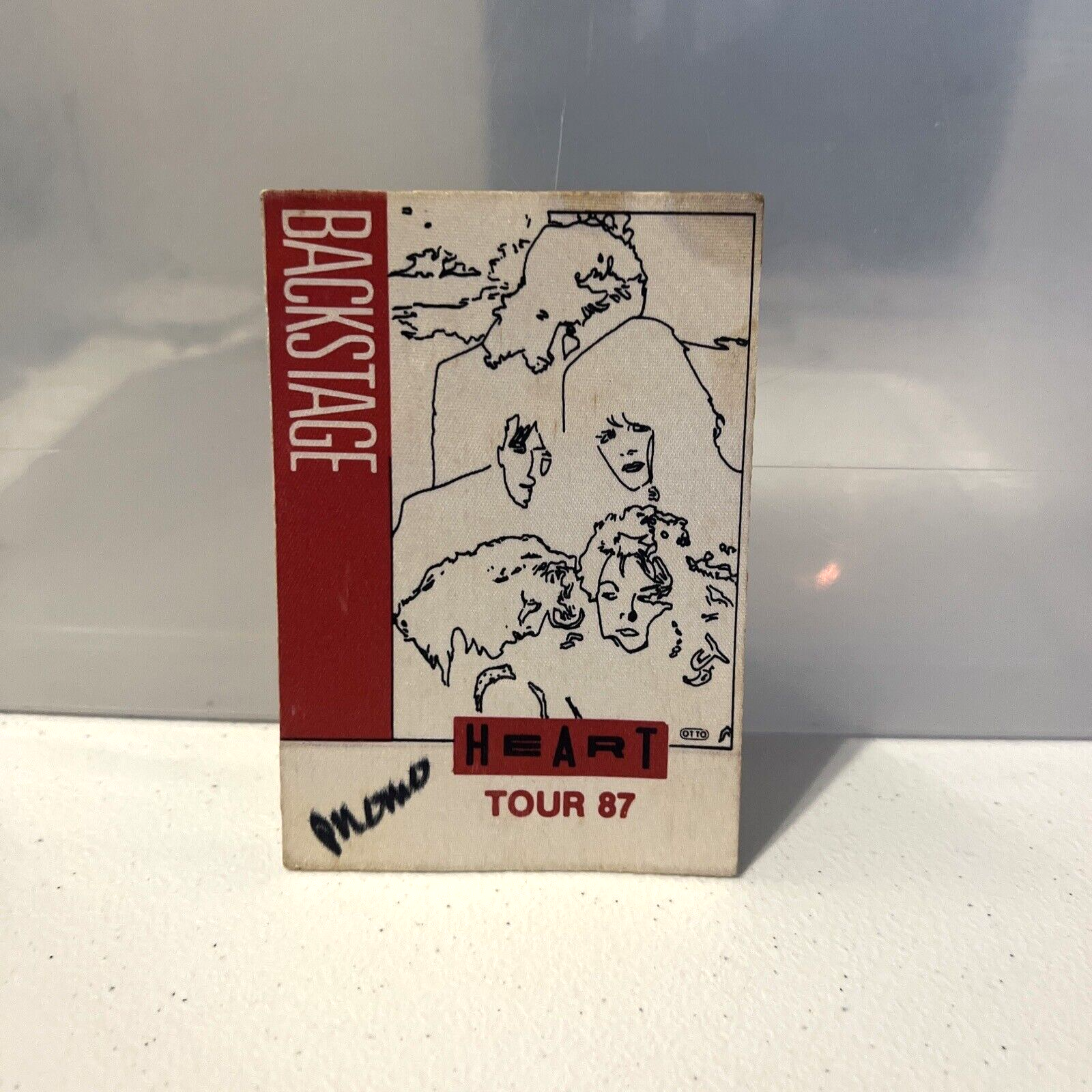 1987 Heart Tour Used Backstage Pass (Backing Still On)