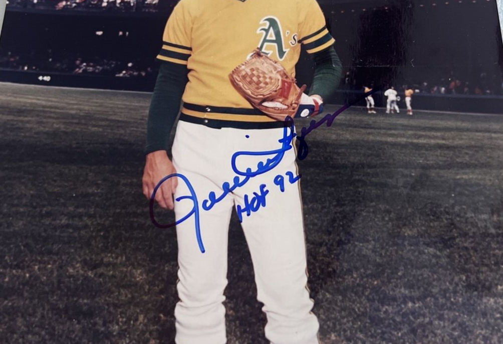 Rollie Fingers Oakland A's MLB Autographed Signed 8x10 Photo JSA Auth. Script