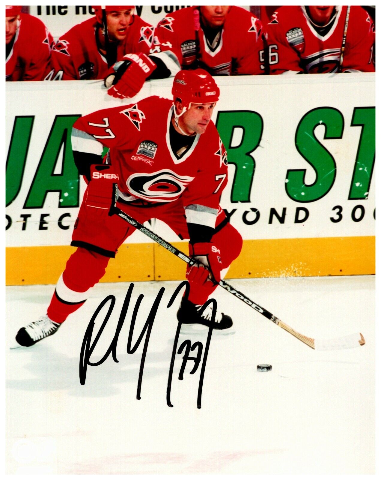 Paul Coffey Carolina Hurricanes Signed Autographed 8x10 Color Photo