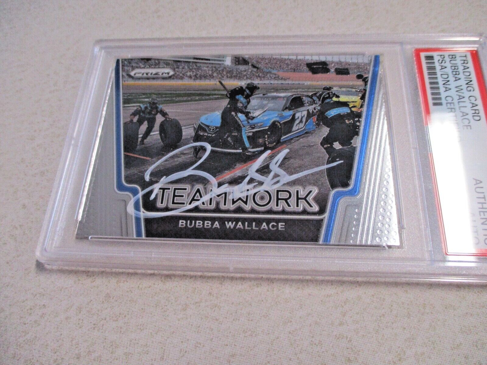 Nascar Bubba Wallace Autographed Signed 2021 23XI Racing PP Card #T13 PSA Slab