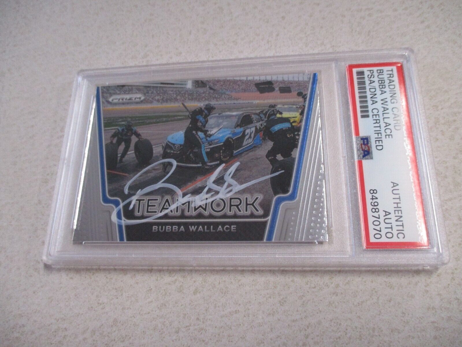 Nascar Bubba Wallace Autographed Signed 2021 23XI Racing PP Card #T13 PSA Slab