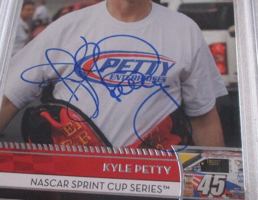 Nascar Kyle Petty Autographed Signed 2008 Press Pass SPC Card #34 PSA Slab