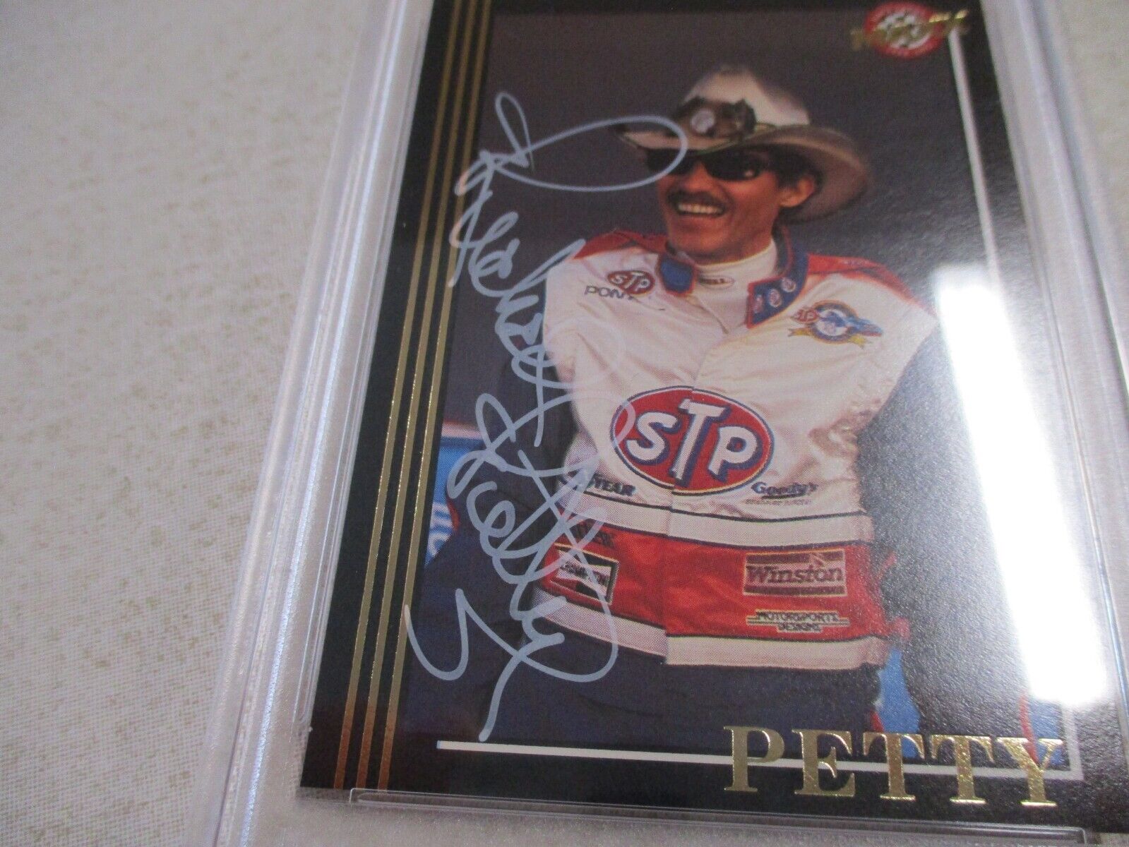 Nascar Driver Richard Petty Autographed Signed 1992 Maxx Card PSA Slab