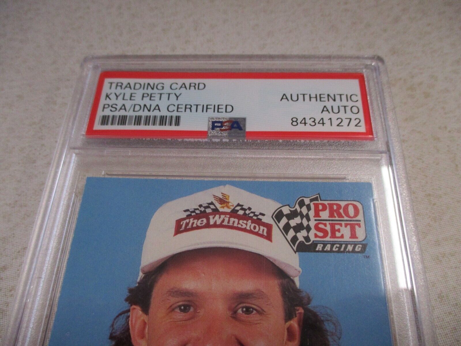 Nascar Kyle Petty Autographed Signed 1991 Pro Set Winston Cup Card #54 PSA Slab